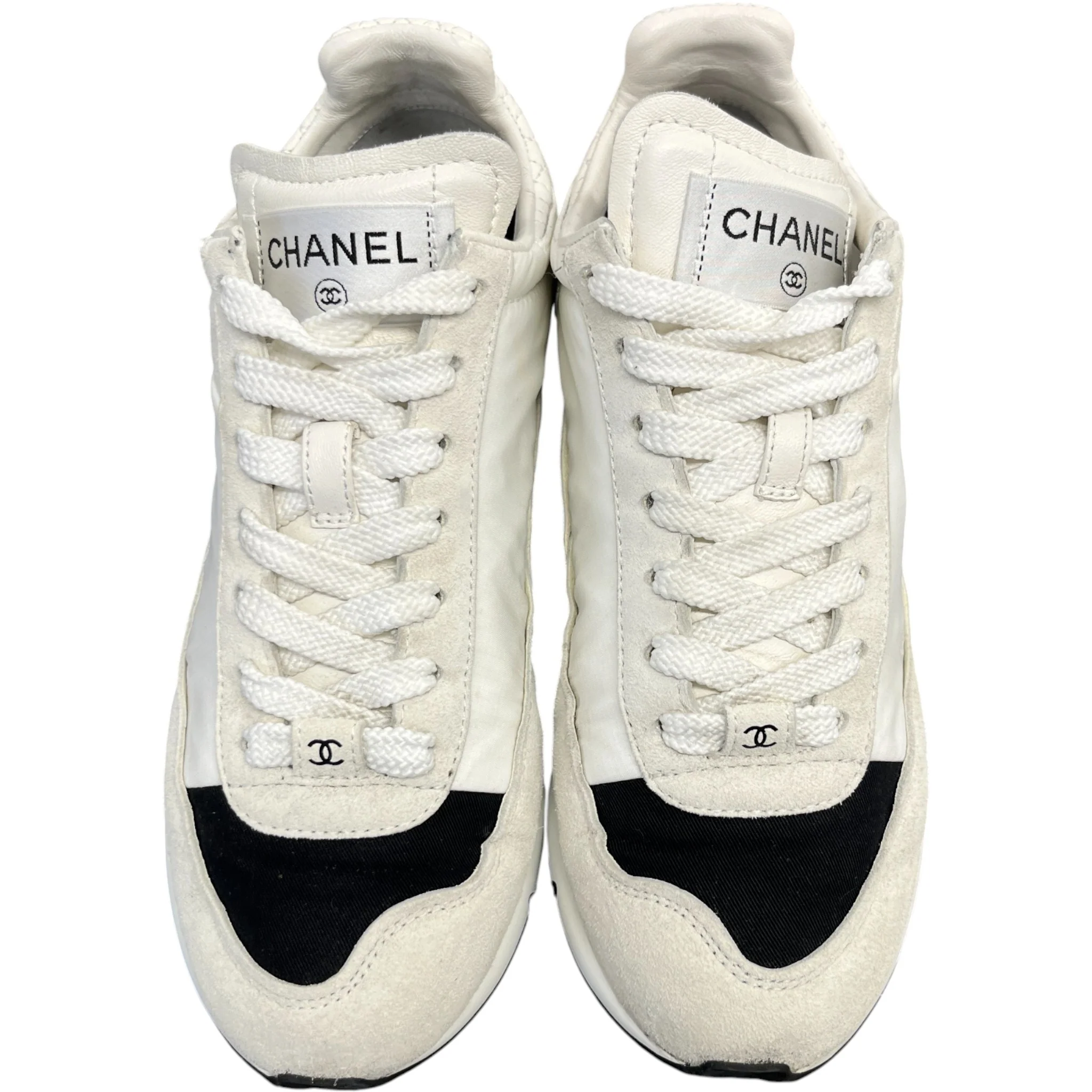 Women's Cc Logo Low Trainers White Size EU 36 / UK 3 - Image 6