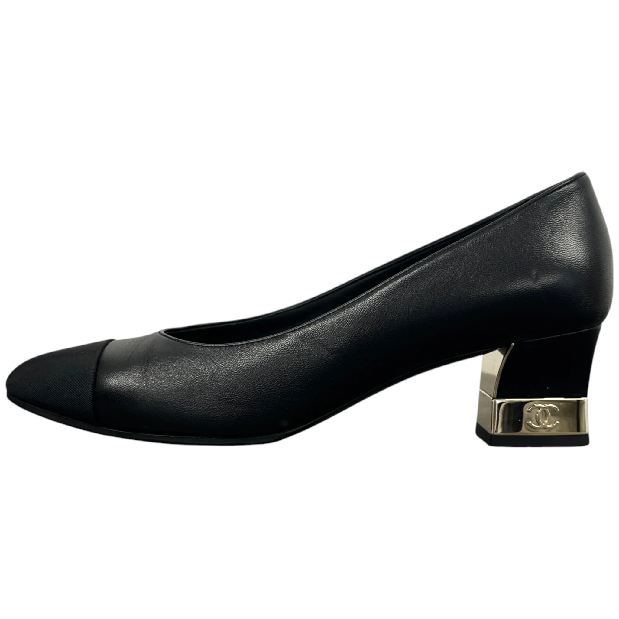 Women's Cc Logo Pumps Mules Black Size EU 37.5 / UK 4.5 - Image 5