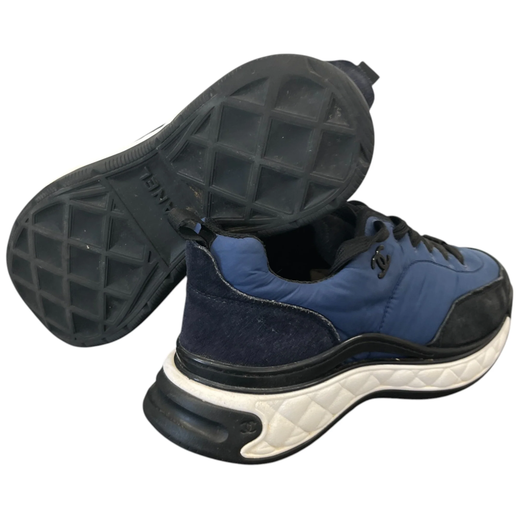 Women's Cc Logo Runner Low Trainers Blue Size EU 38.5 / UK 5.5 - Image 10