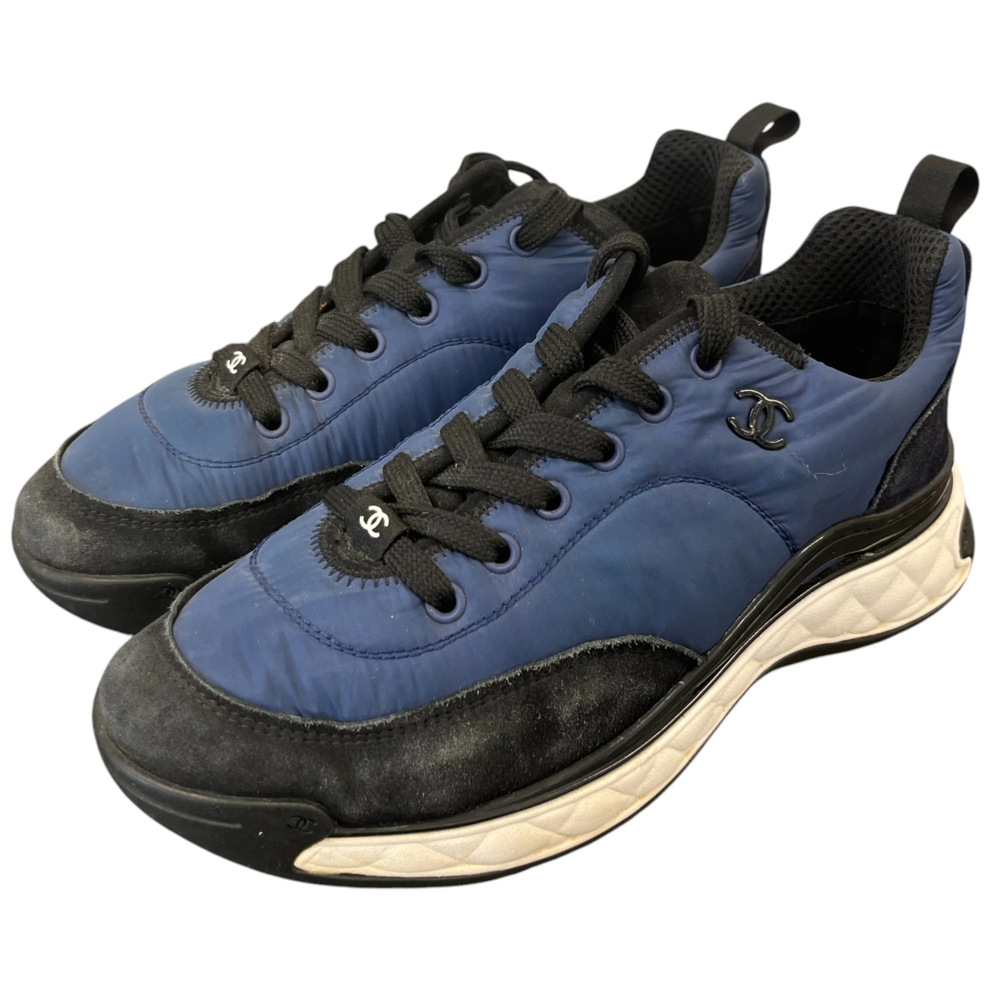 Women's Cc Logo Runner Low Trainers Blue Size EU 38.5 / UK 5.5 - Image 9