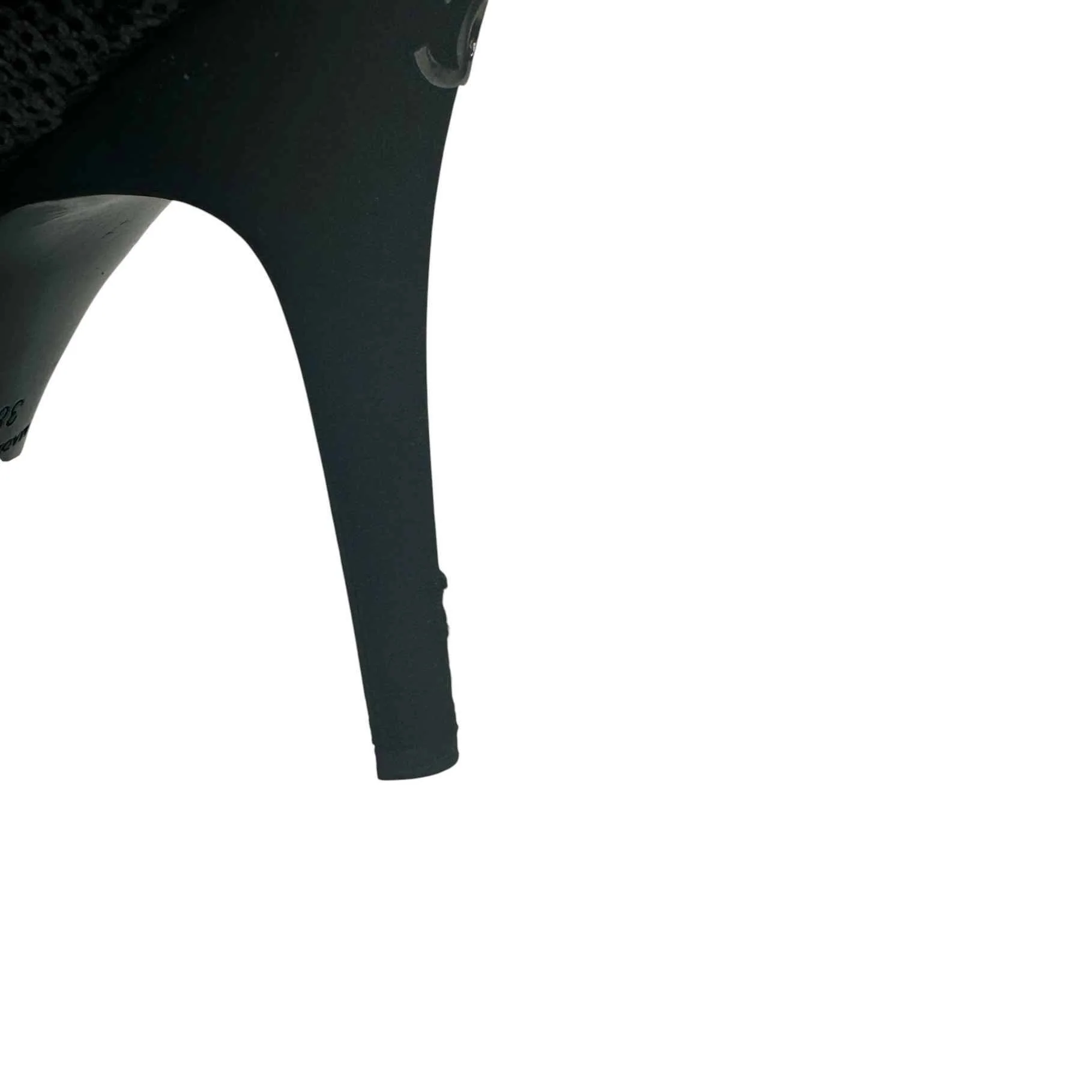Women's Cc Logo Sequinned Heels Black Size EU 38 / UK 5 - Image 12