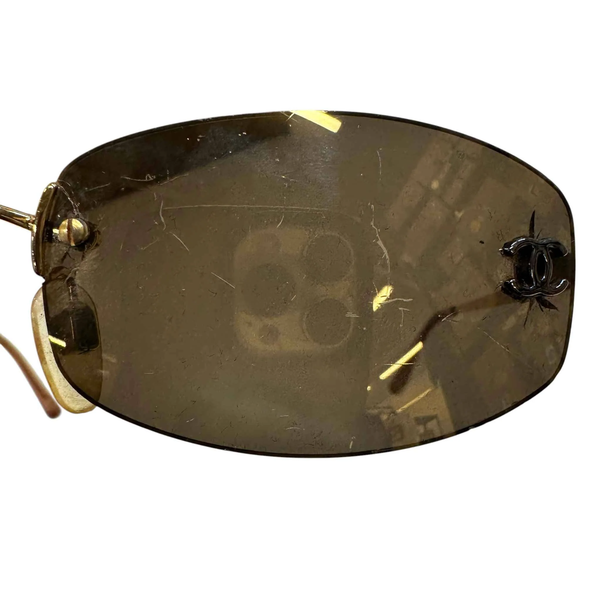 Women's Cc Logo Sunglasses Brown - Image 10