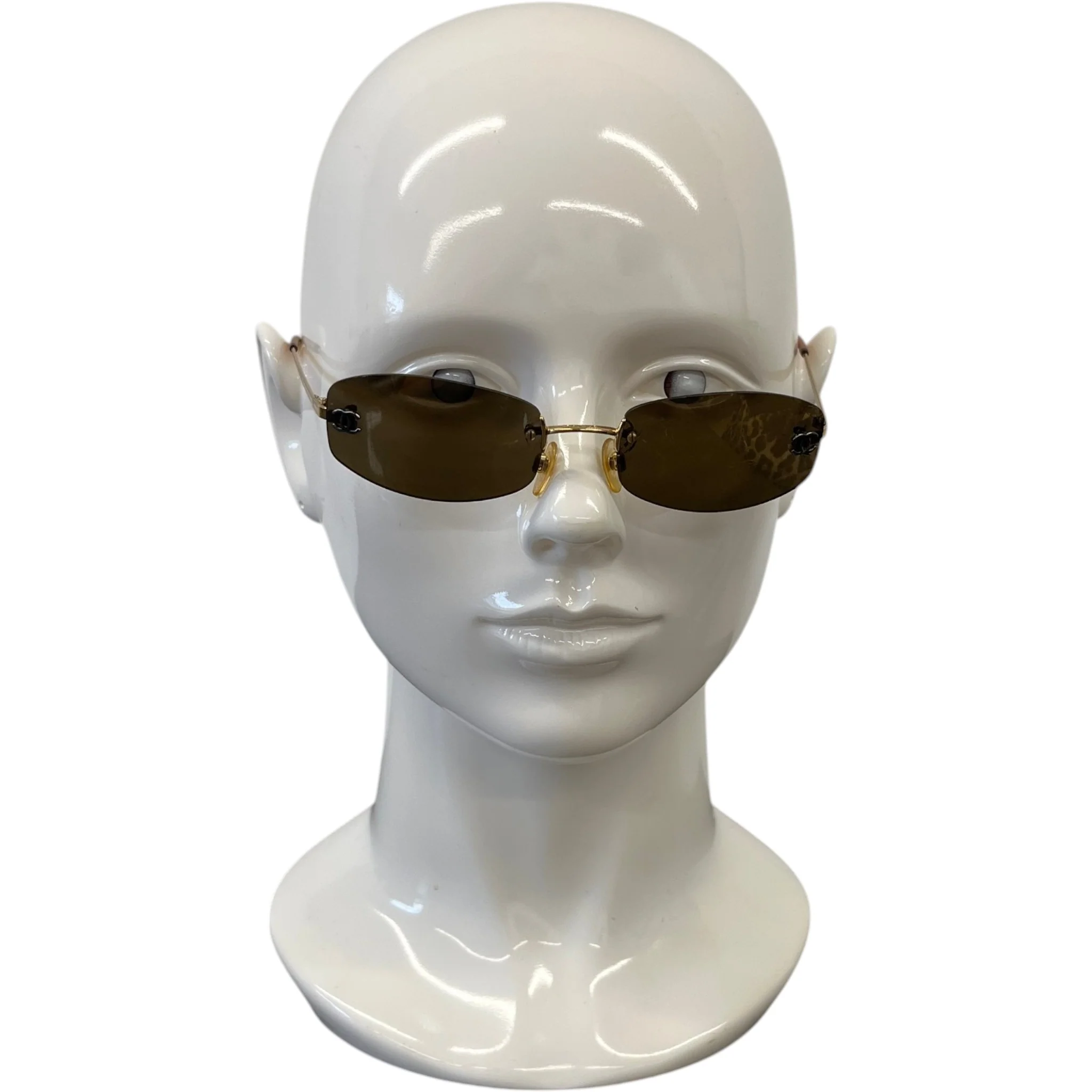 Women's Cc Logo Sunglasses Brown - Image 2