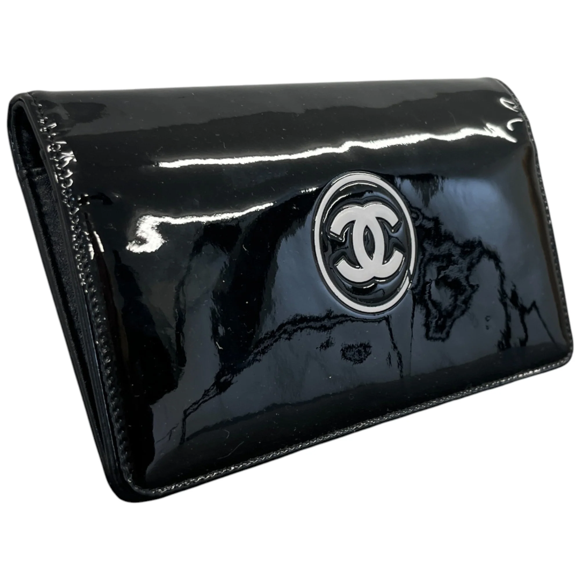 Women's Cc Logo Wallet Black - Image 3