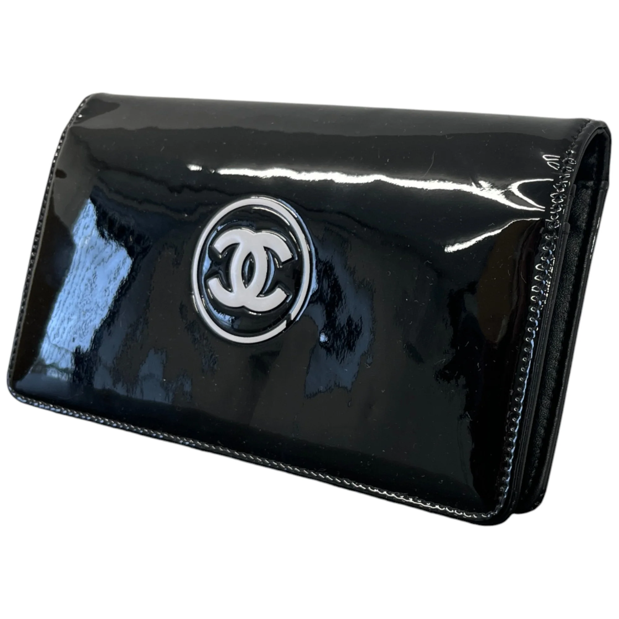 Women's Cc Logo Wallet Black - Image 4