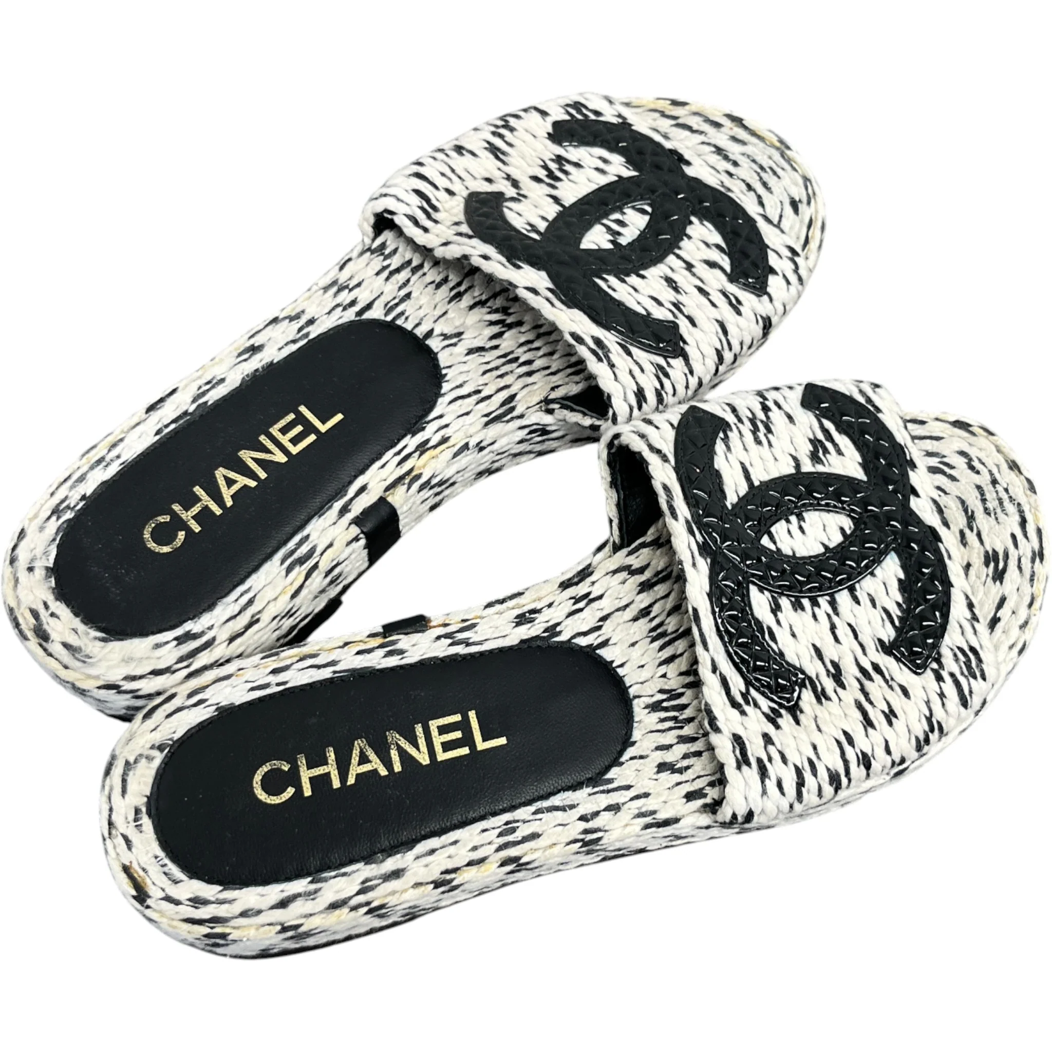 Women's Cc Platform Slides White Size EU 35 / UK 2 - Image 8