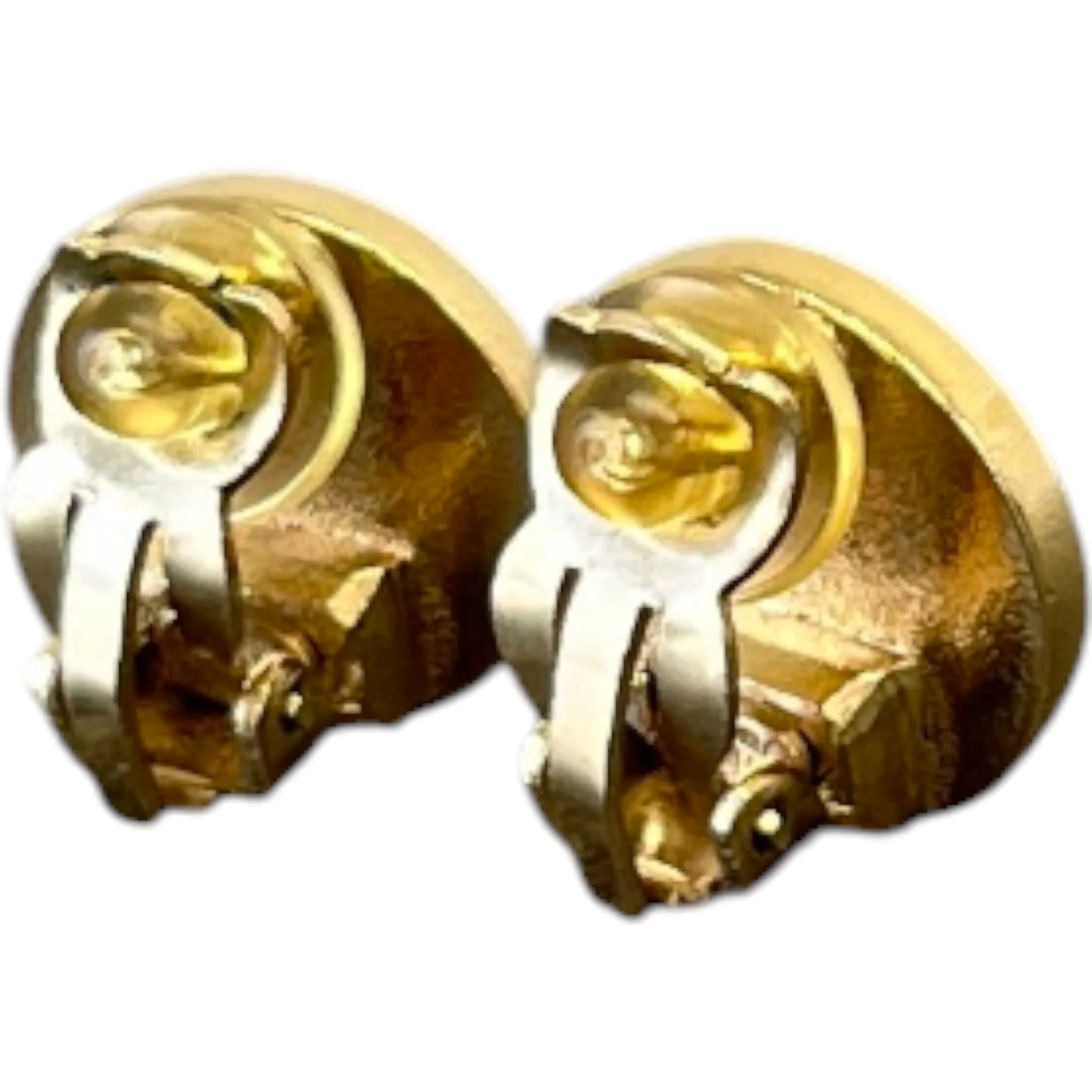 Women's Cc Rounds Clip-On Earrings Gold - Image 6