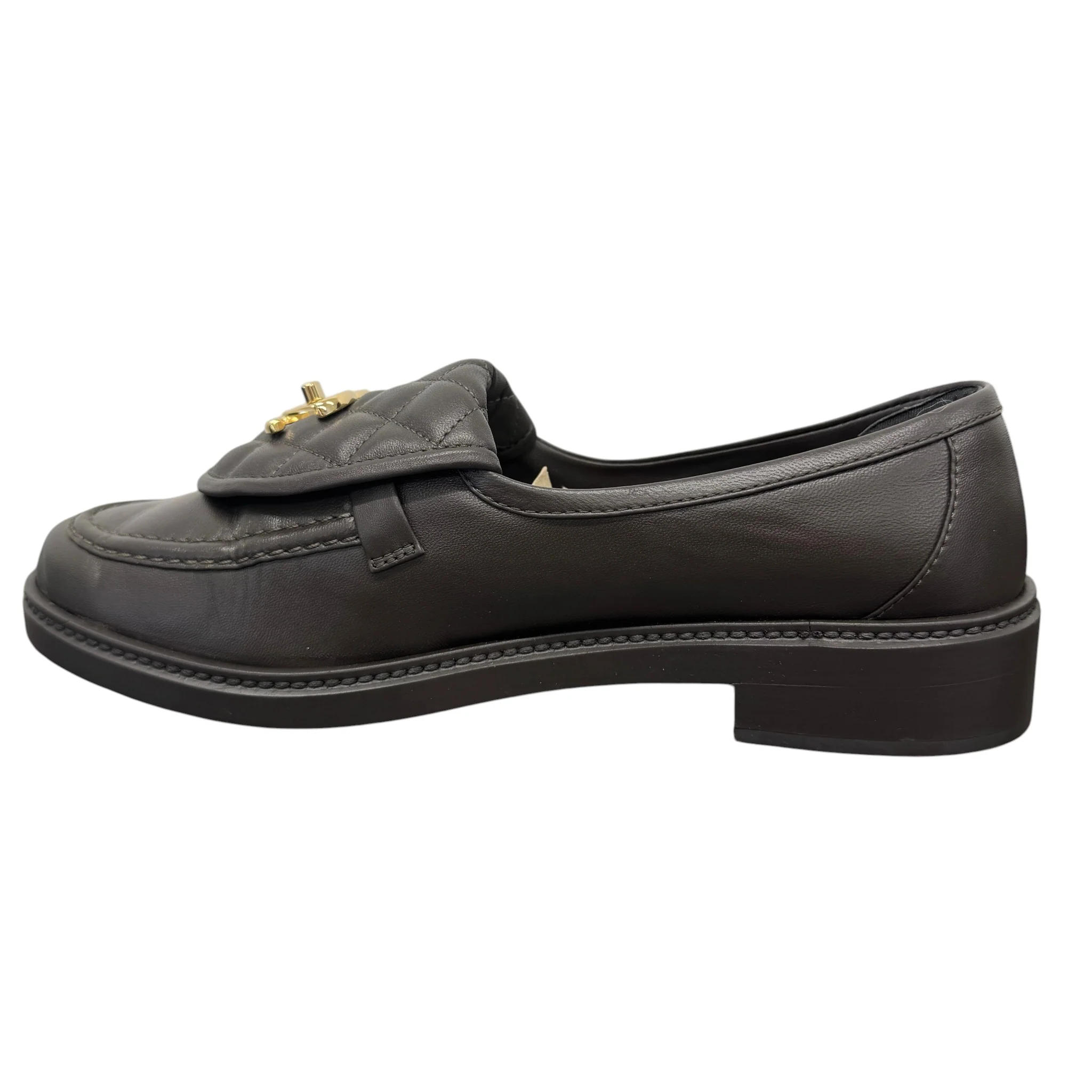 Women's Cc Turnlock Loafers Brown Size EU 40.5 / 7.5 - Image 2