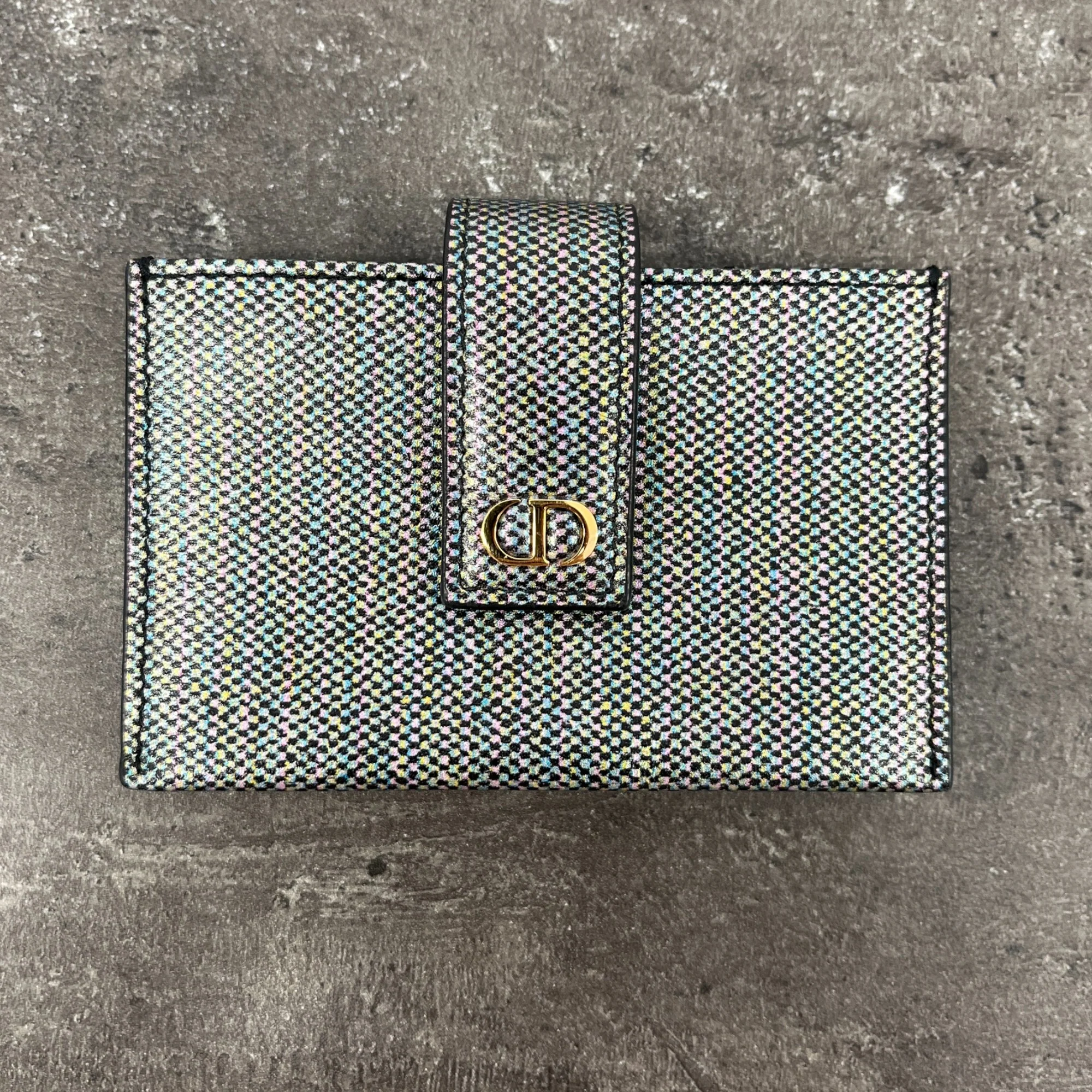 Women's Cd Logo Card Holder Blue - Image 6