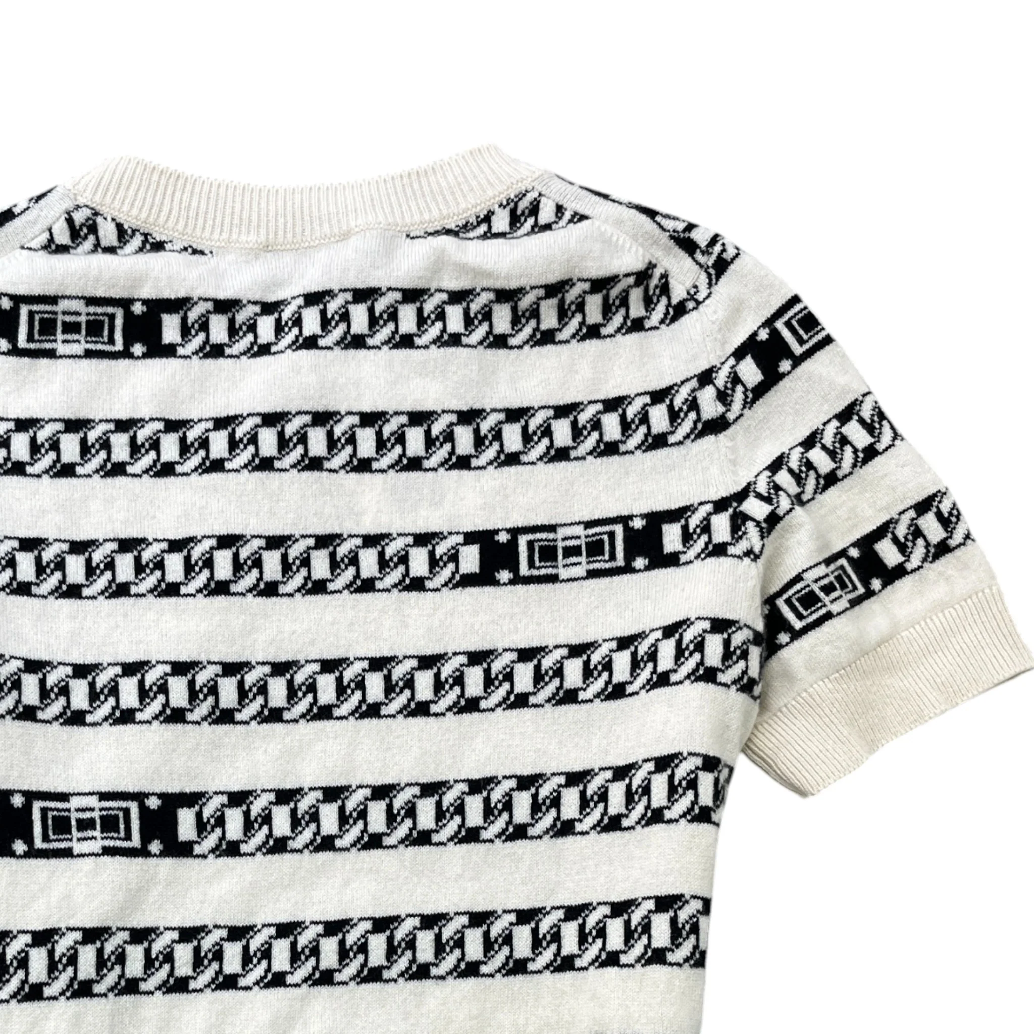 Women's Chain Link Cashmere Uk 10 Top Cream Size M - Image 4