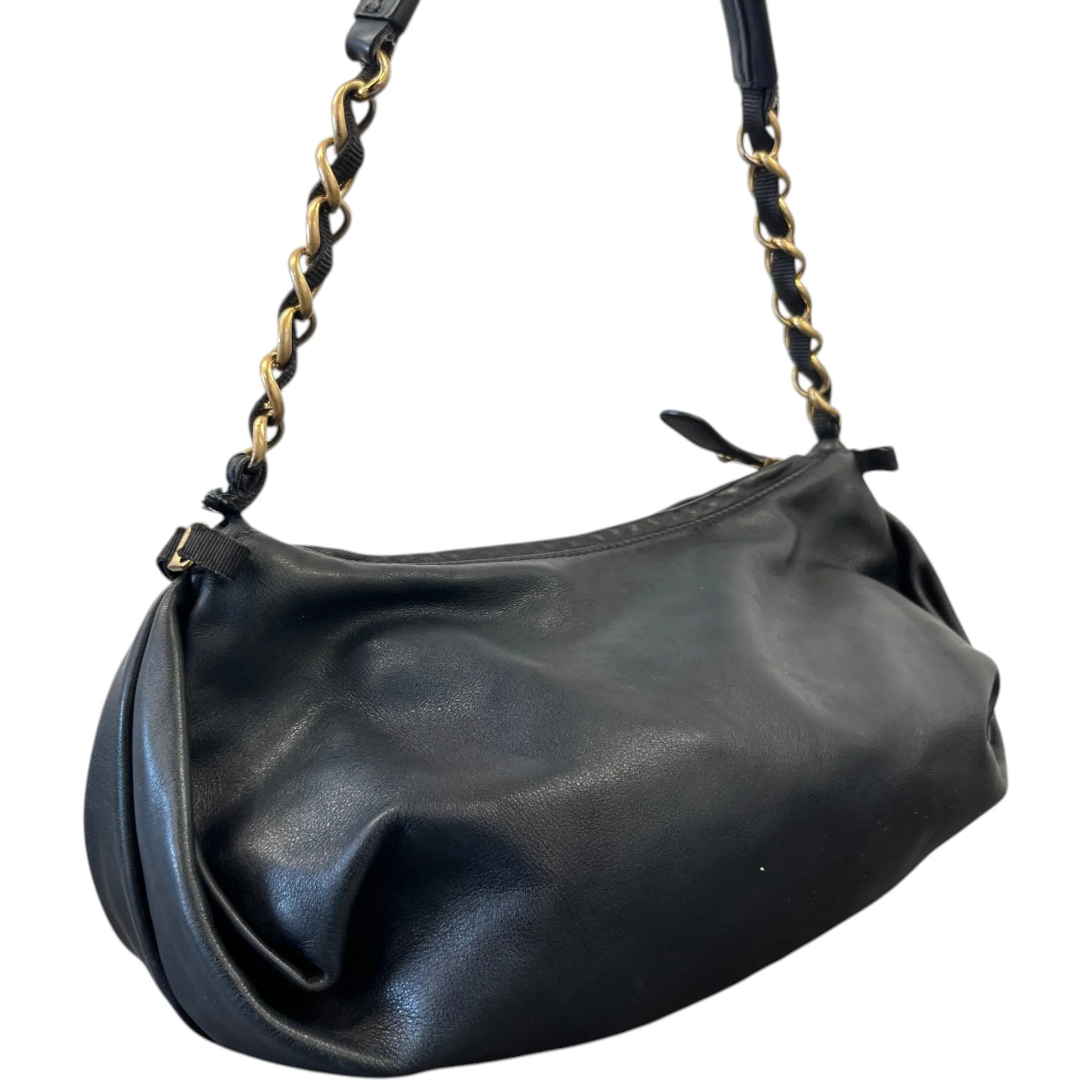 Women's Chain Strap Handbag Black - Image 8