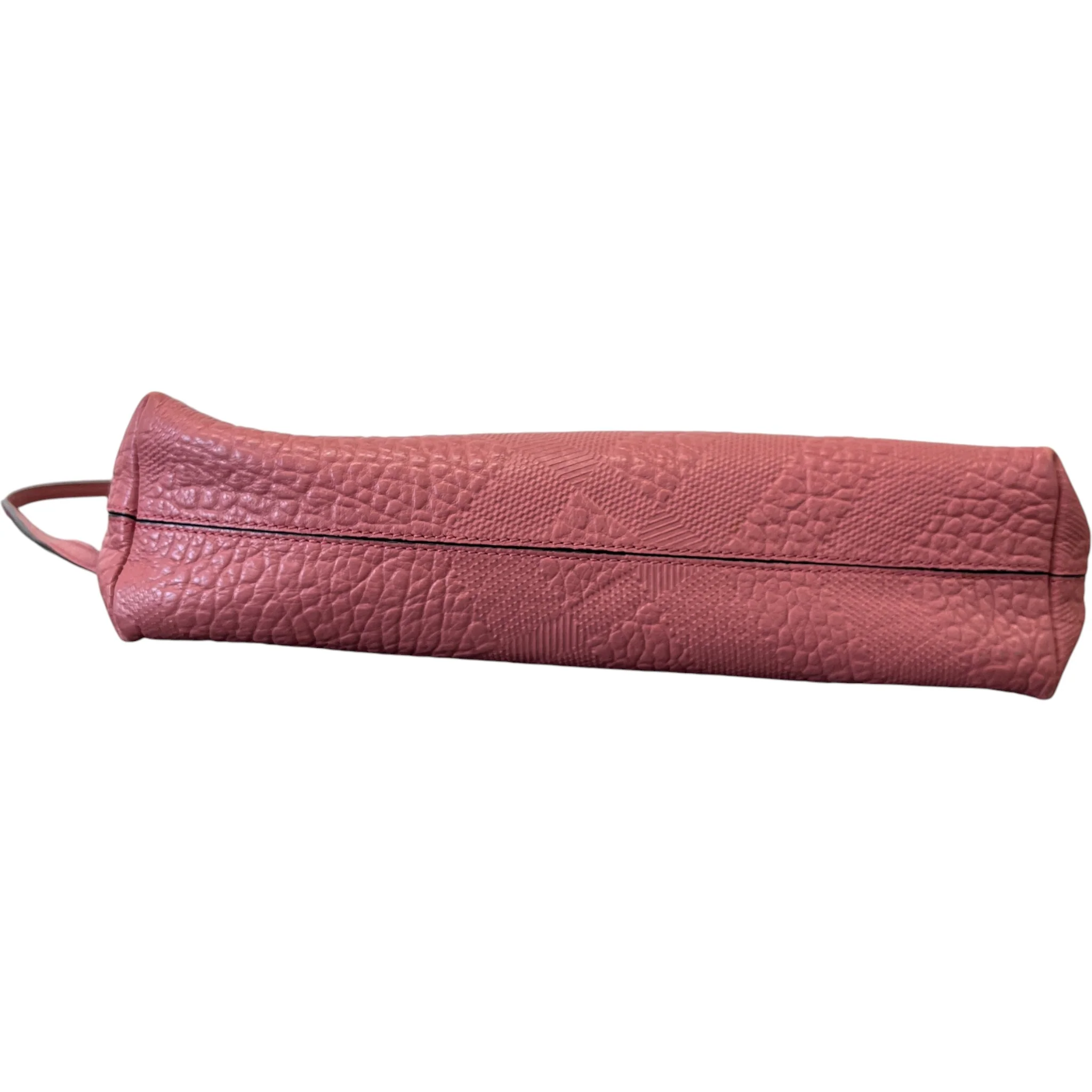 Women's Check Embossed Bag Pink - Image 10