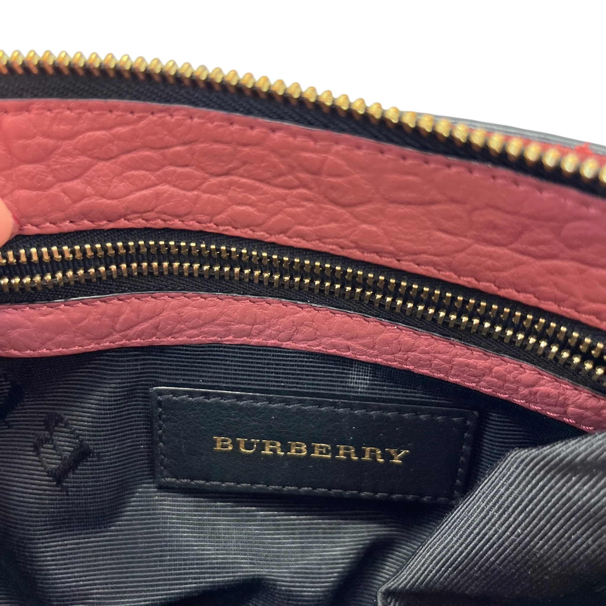 Women's Check Embossed Bag Pink - Image 12