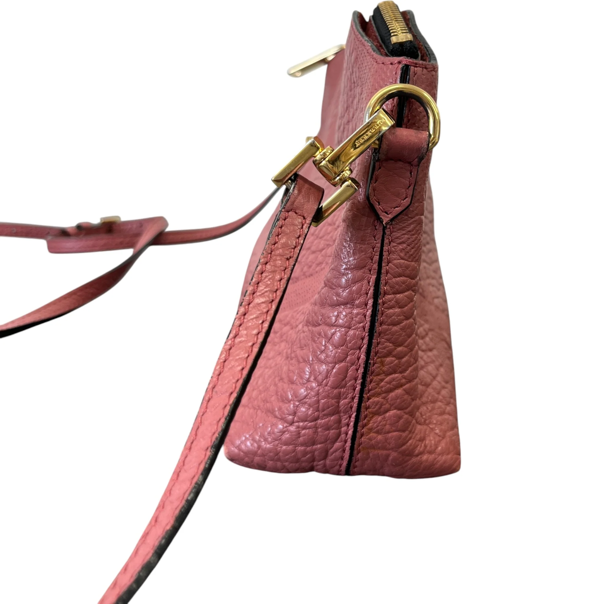 Women's Check Embossed Bag Pink - Image 6