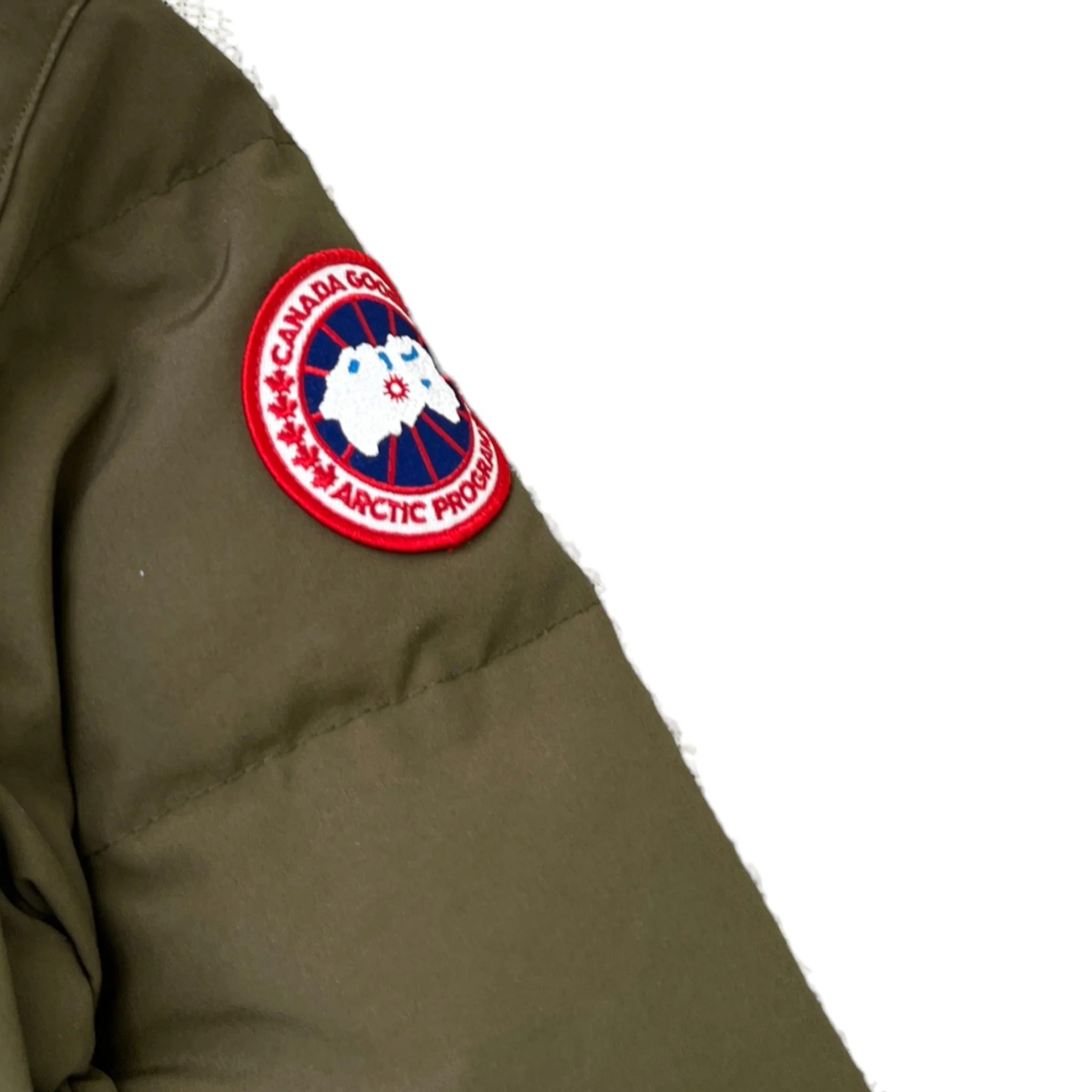 Women's Chelsea Parka Down Jacket Khaki Size S - Image 5