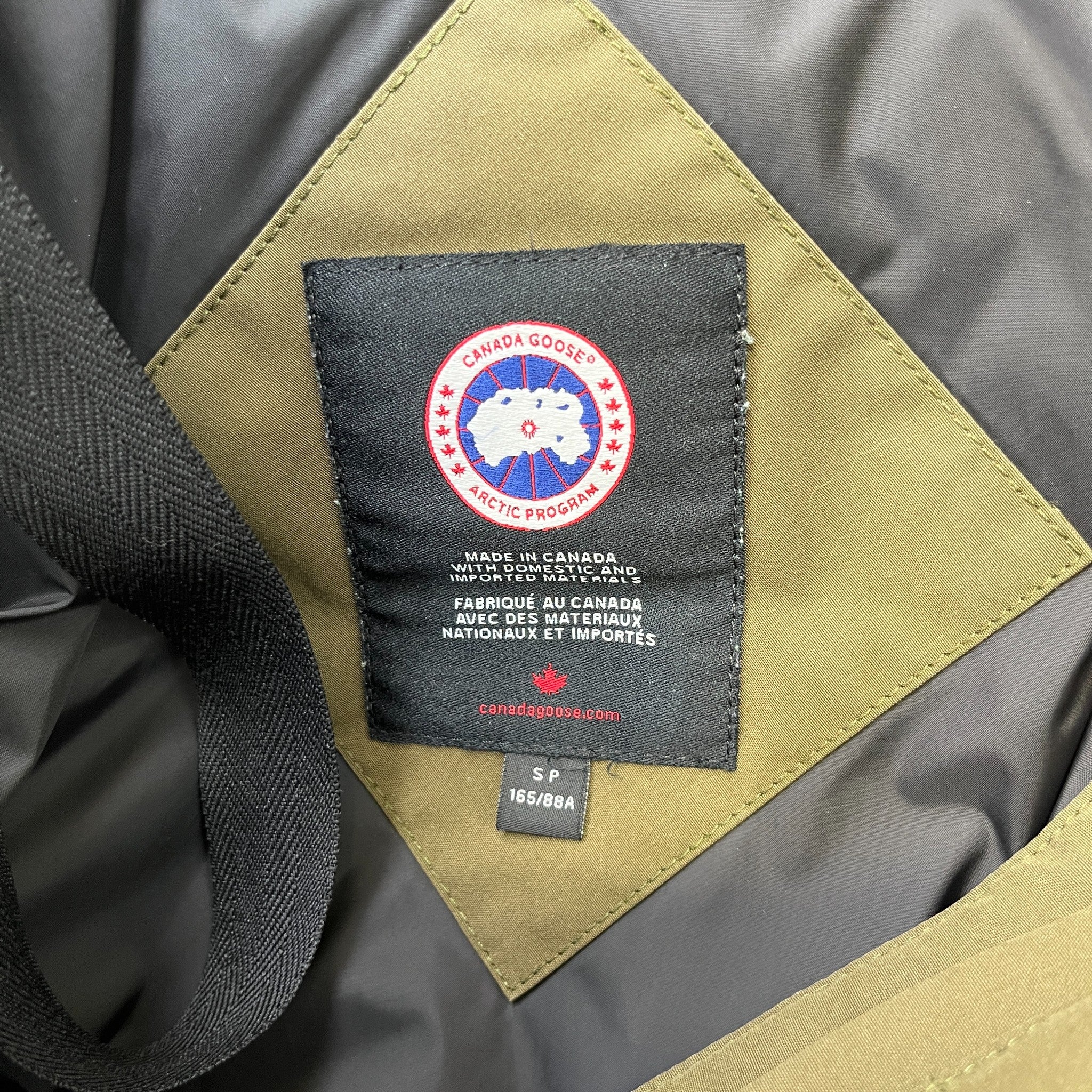 Women's Chelsea Parka Down Jacket Khaki Size S - Image 7