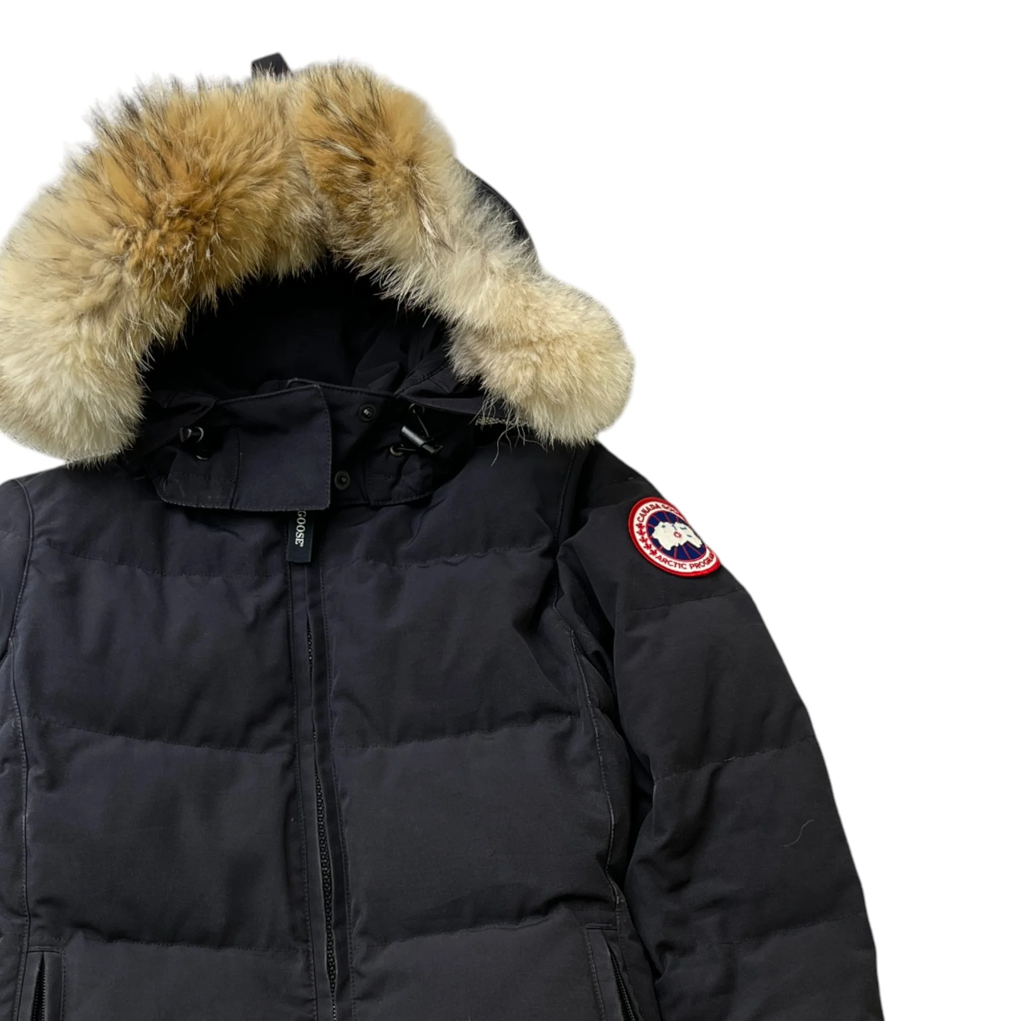 Women's Chelsea Parka Down Jacket Navy Size S - Image 3