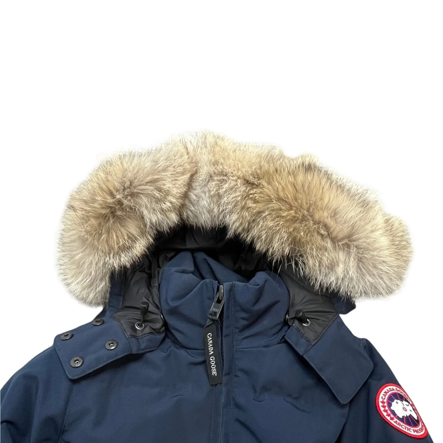 Women's Chelsea Parka Down Jacket Navy Size XS - Image 6