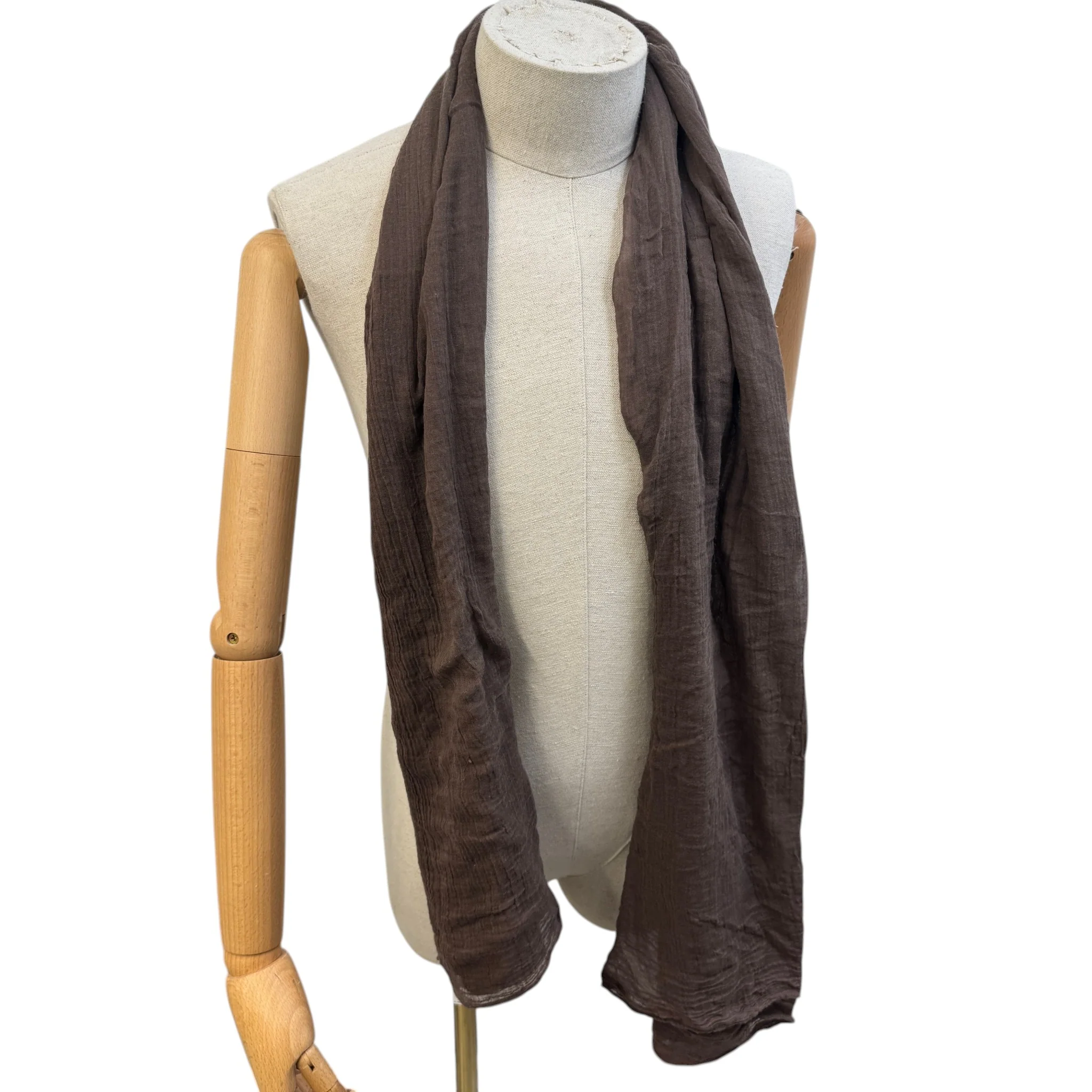 Women's Chevron Scarf Brown - Image 2