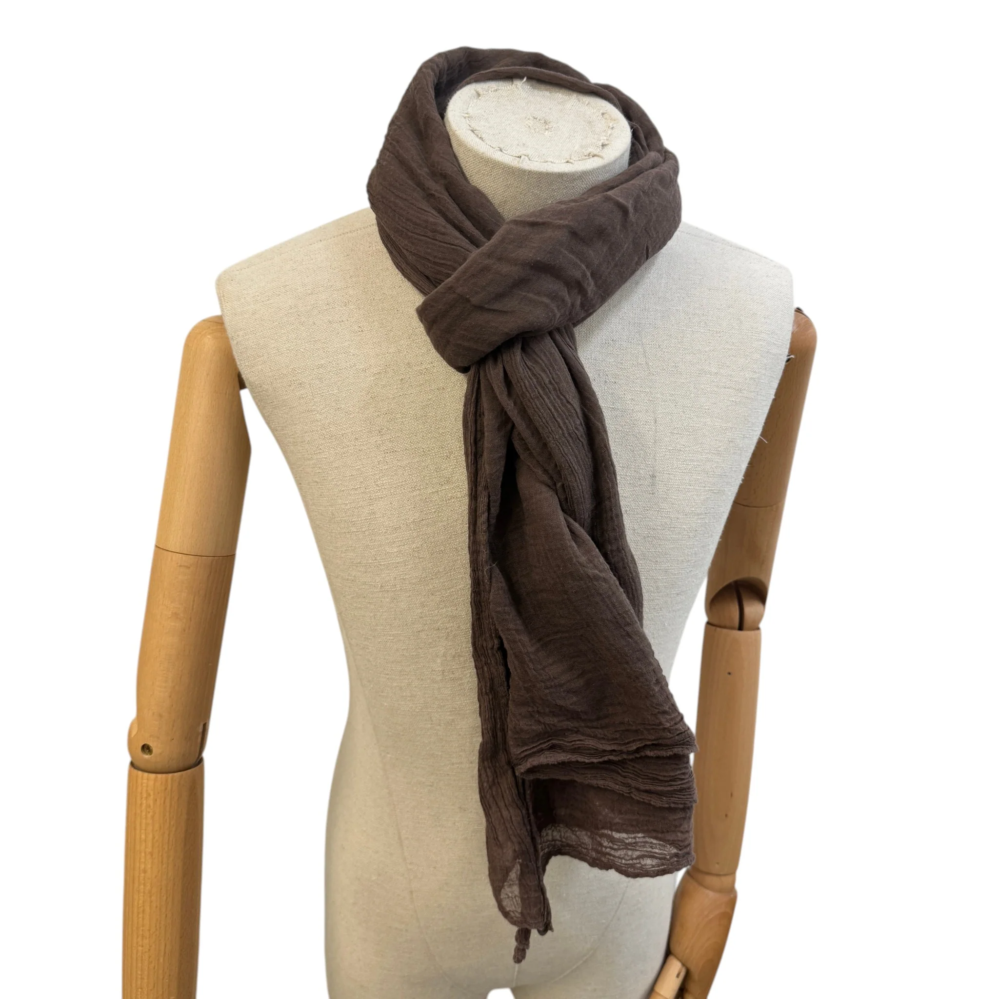 Women's Chevron Scarf Brown - Image 3