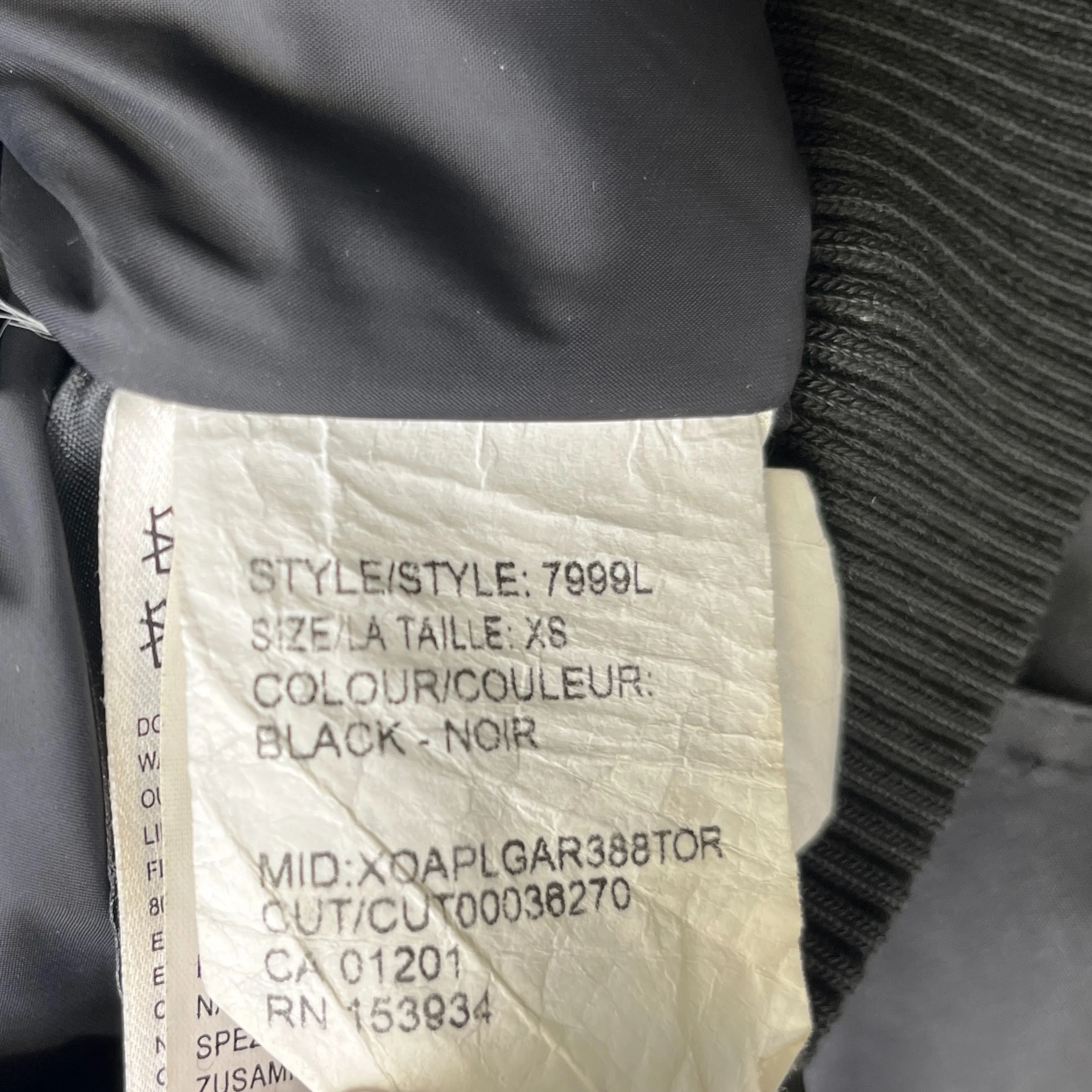 Women's Chilliwack Bomber Down Jacket Black Size XS - Image 6