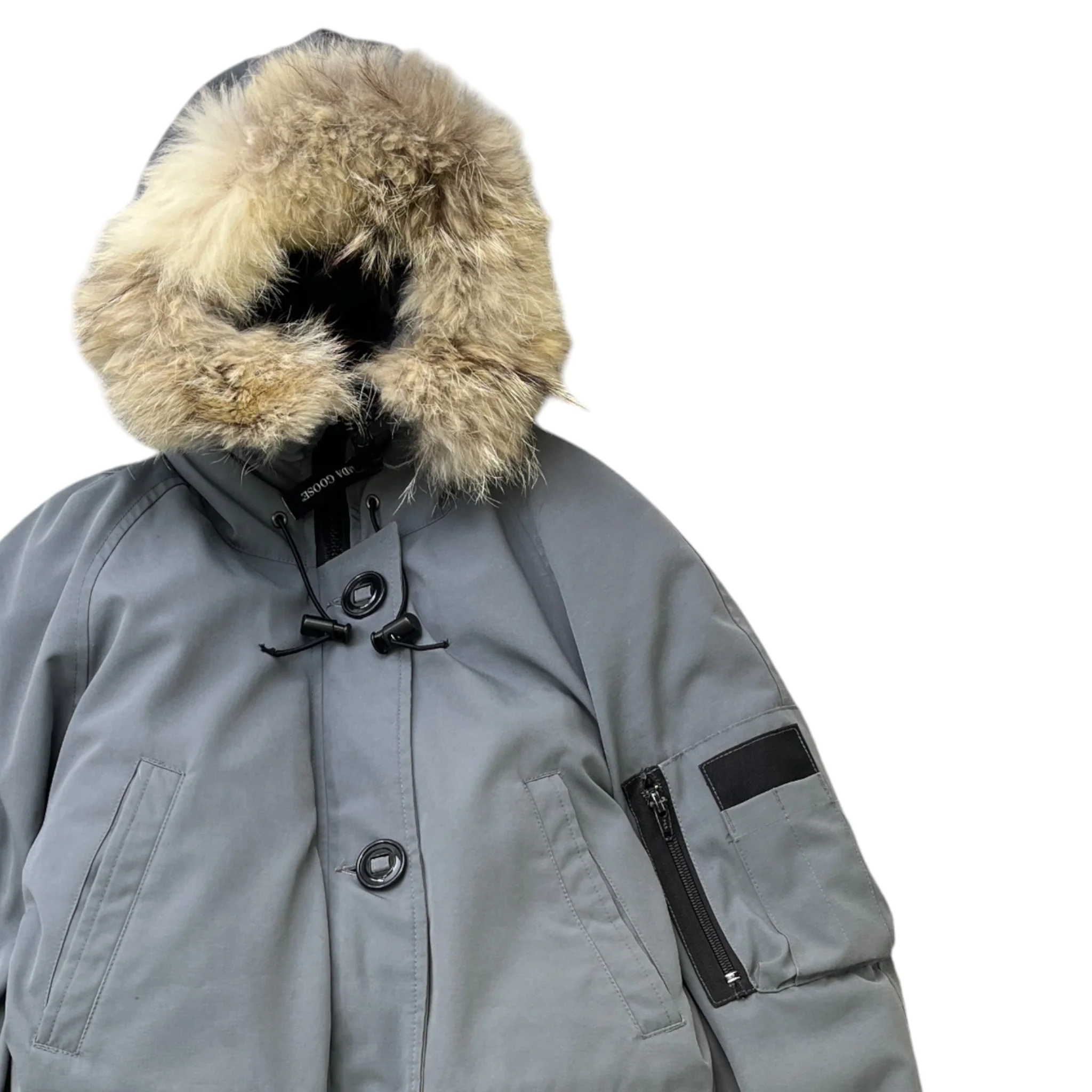 Women's Chilliwack Bomber Down Jacket Grey Size S - Image 3