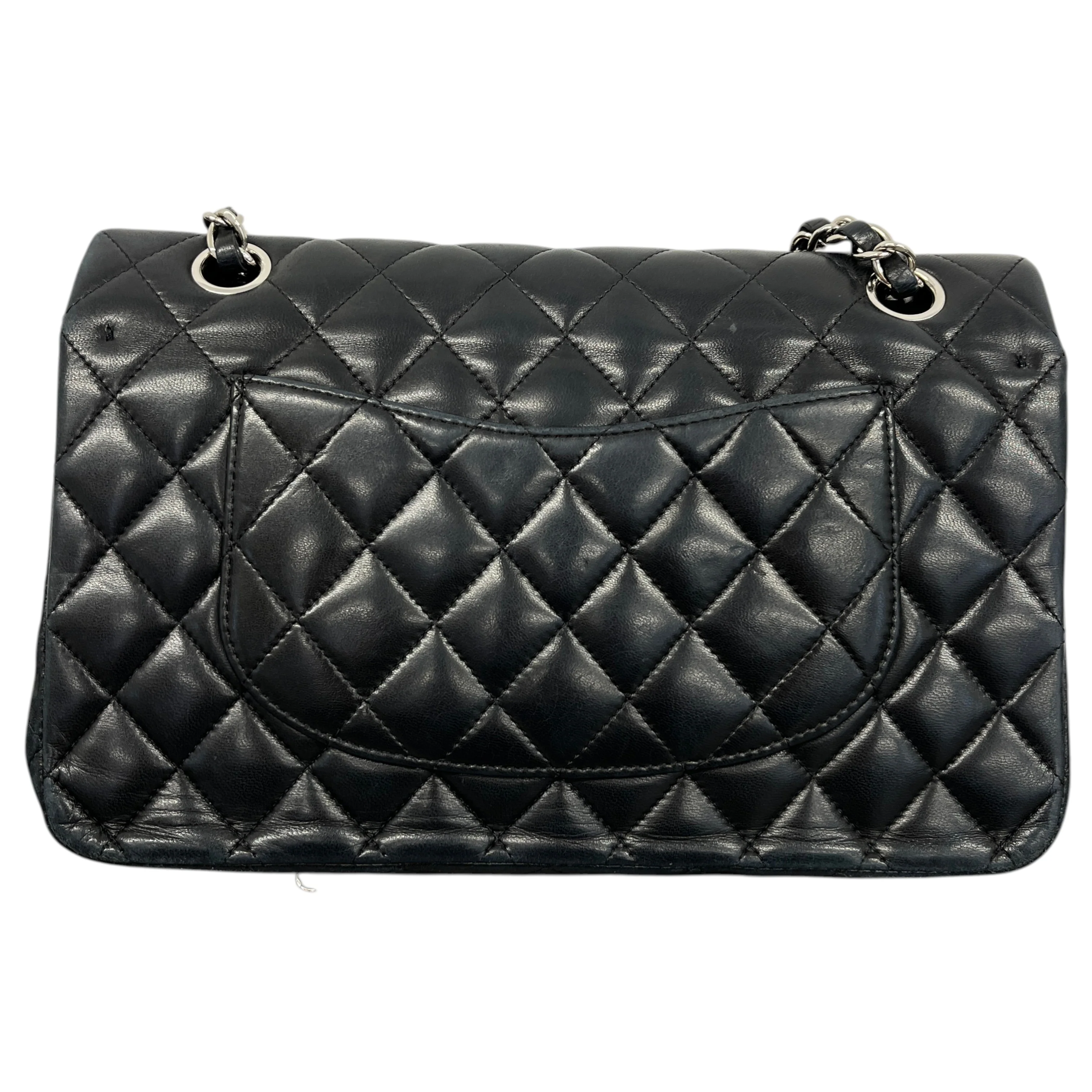 Women's Classic Double Flap Lambskin Bag Black - Image 5