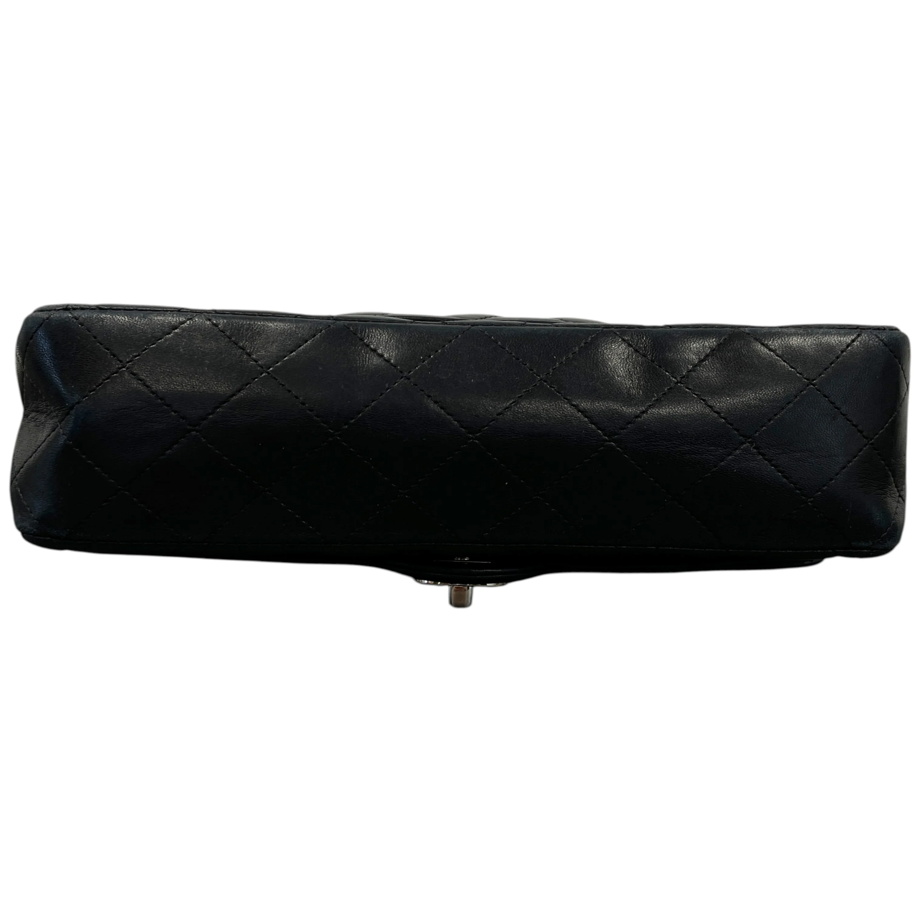 Women's Classic Double Flap Lambskin Bag Black - Image 7