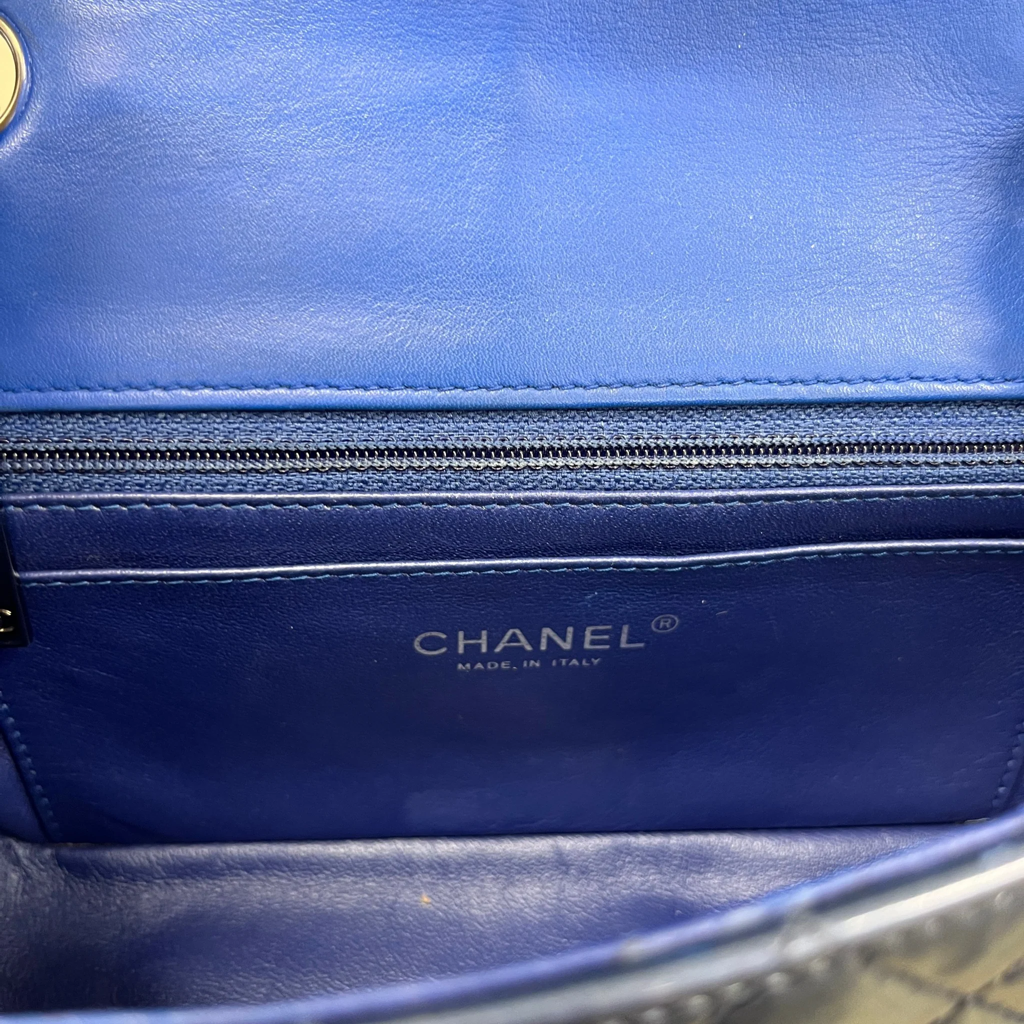 Women's Classic Flap Mini Bag Blue - Image 12