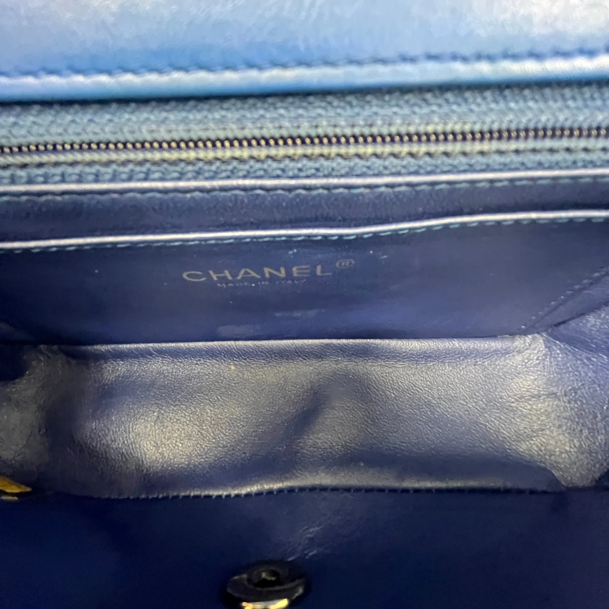 Women's Classic Flap Mini Bag Blue - Image 13
