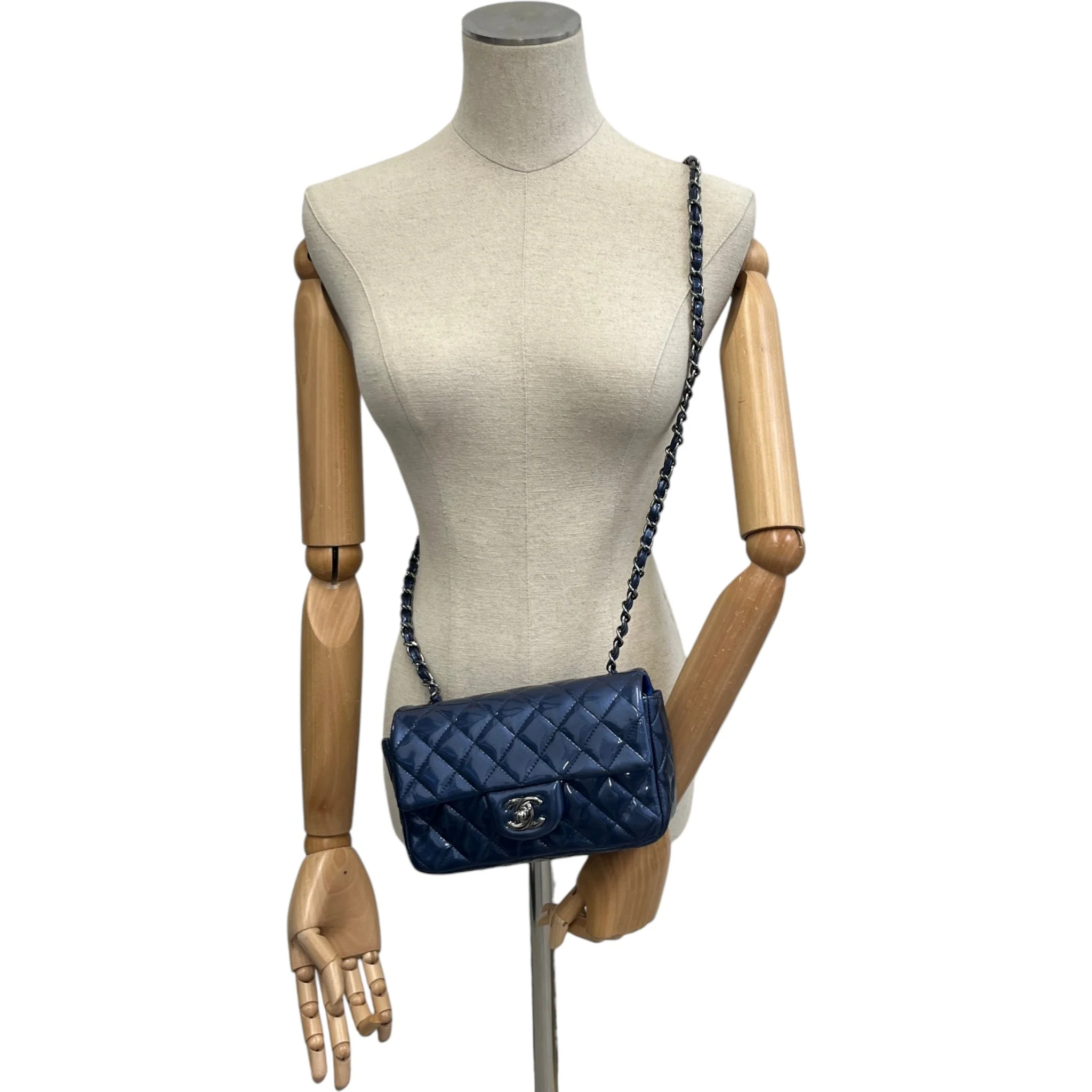 Women's Classic Flap Mini Bag Blue - Image 2