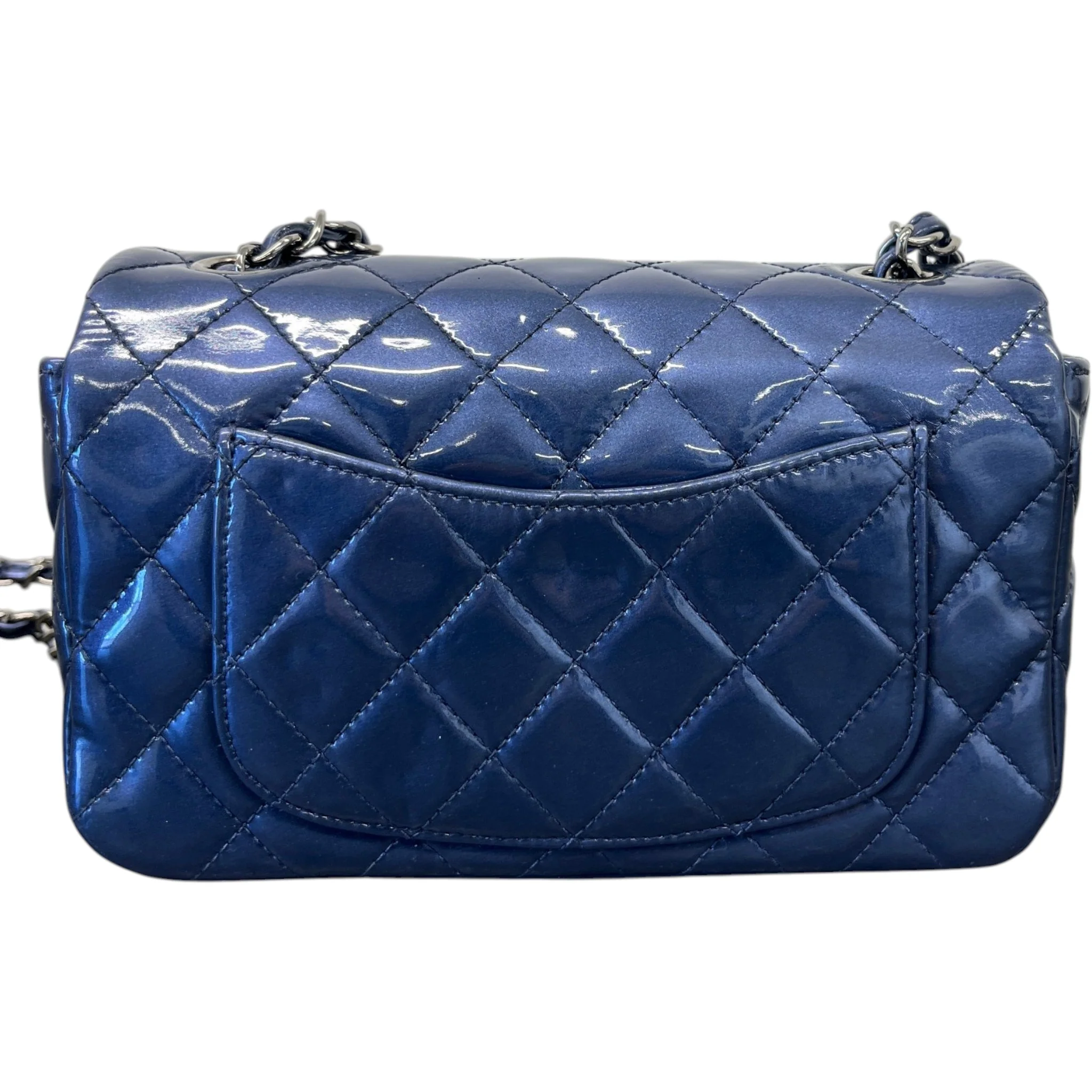 Women's Classic Flap Mini Bag Blue - Image 3