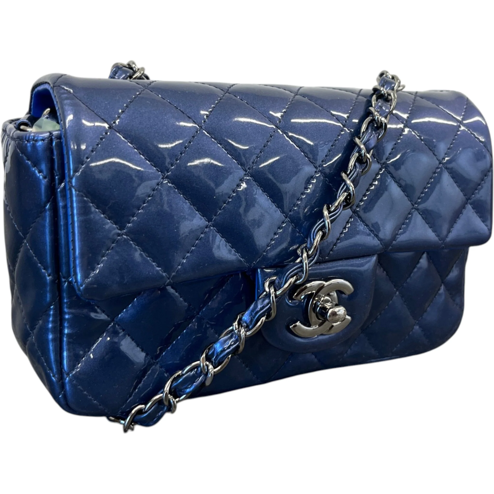 Women's Classic Flap Mini Bag Blue - Image 4