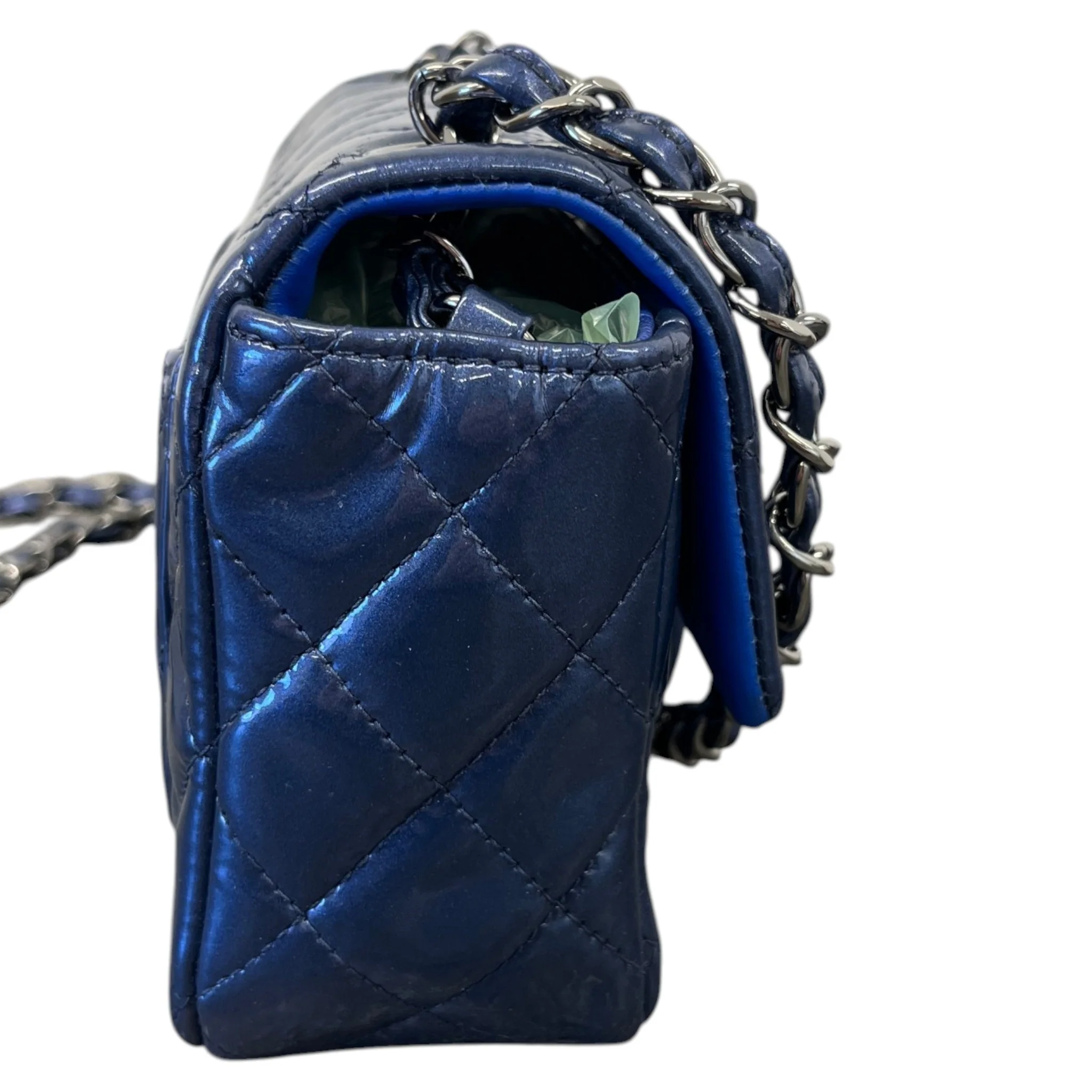 Women's Classic Flap Mini Bag Blue - Image 6