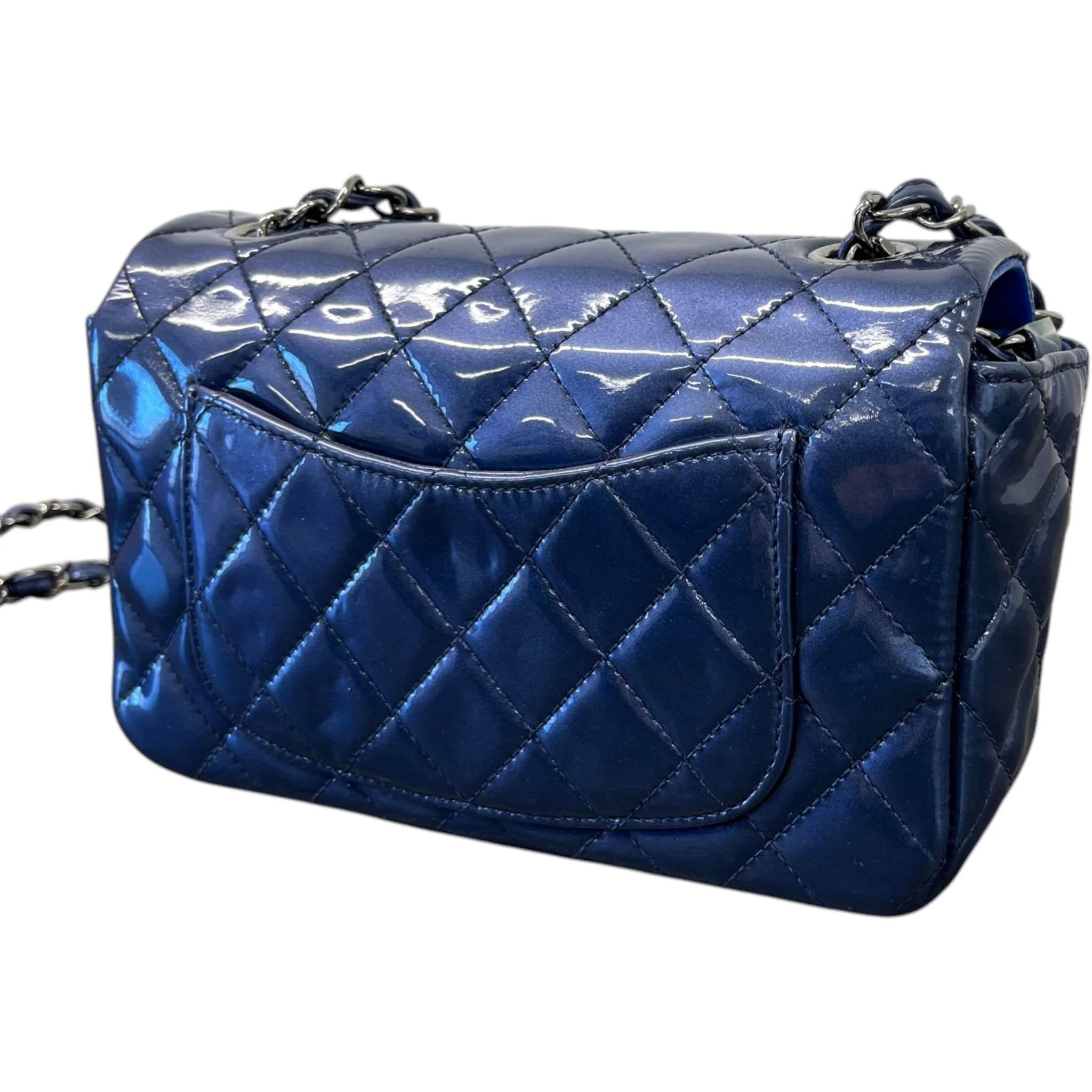 Women's Classic Flap Mini Bag Blue - Image 9