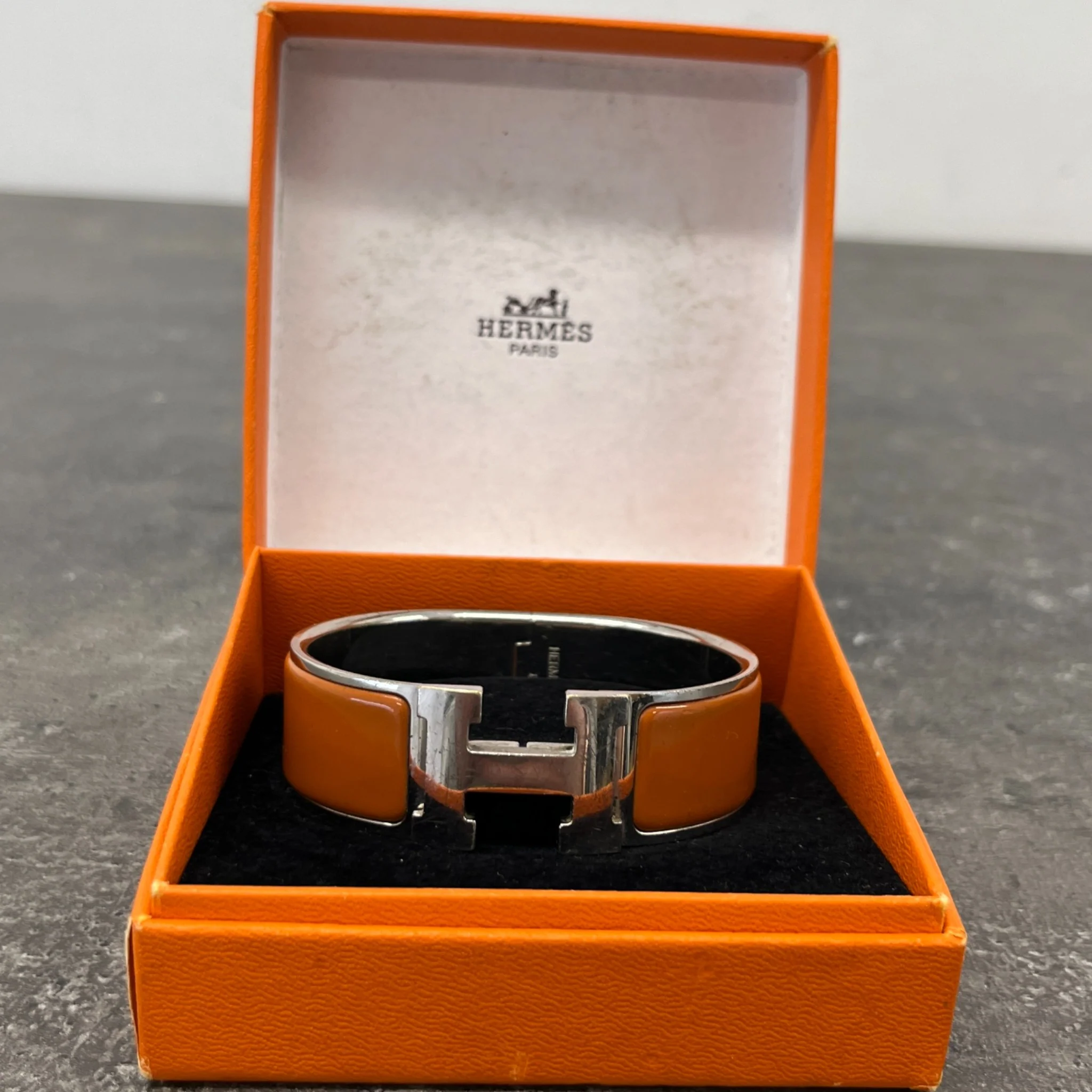 Women's Clic H Bracelet Brown Size L - Image 6