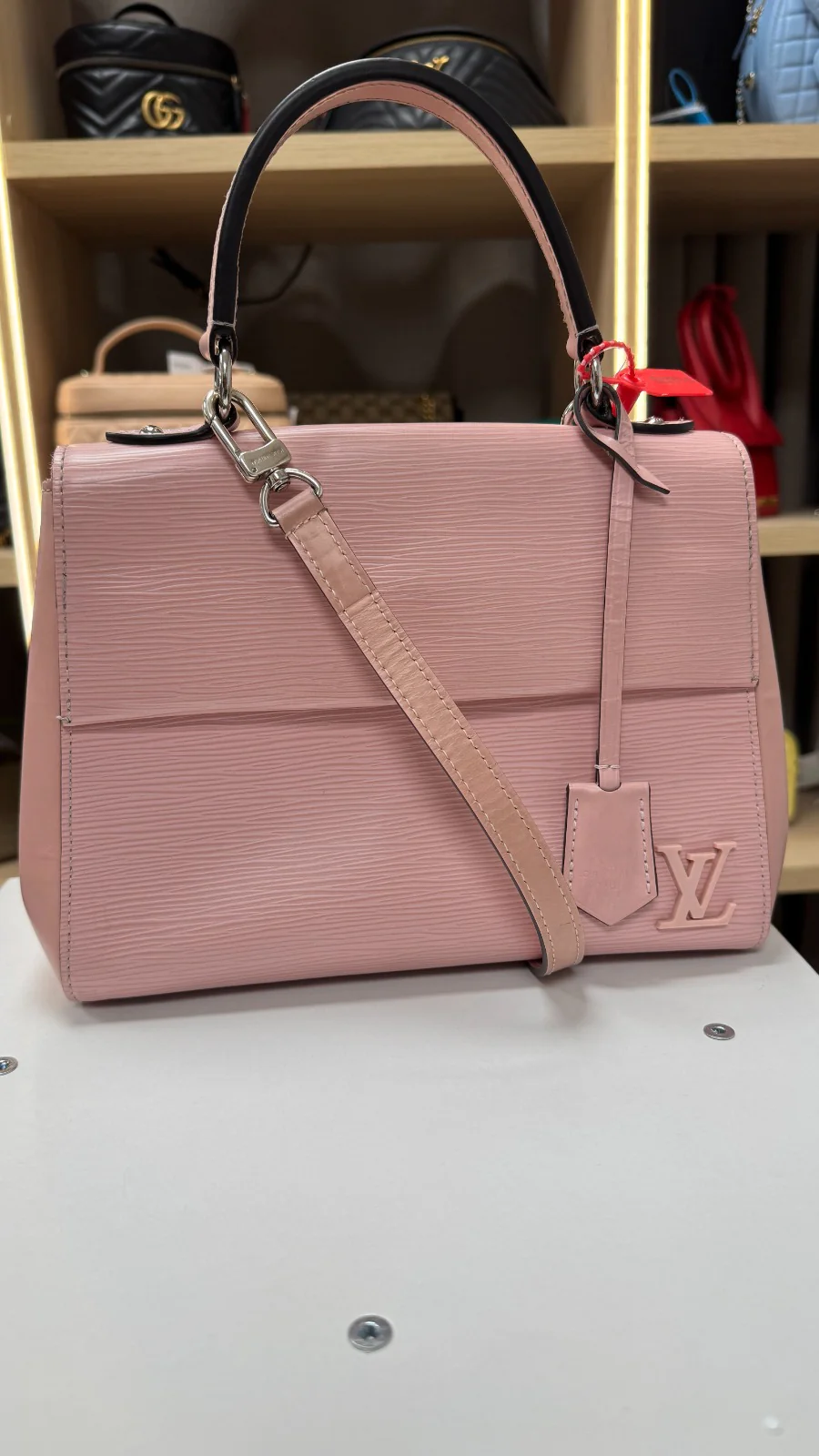 Women's Cluny Mm Epi Bag Pink - Image 14