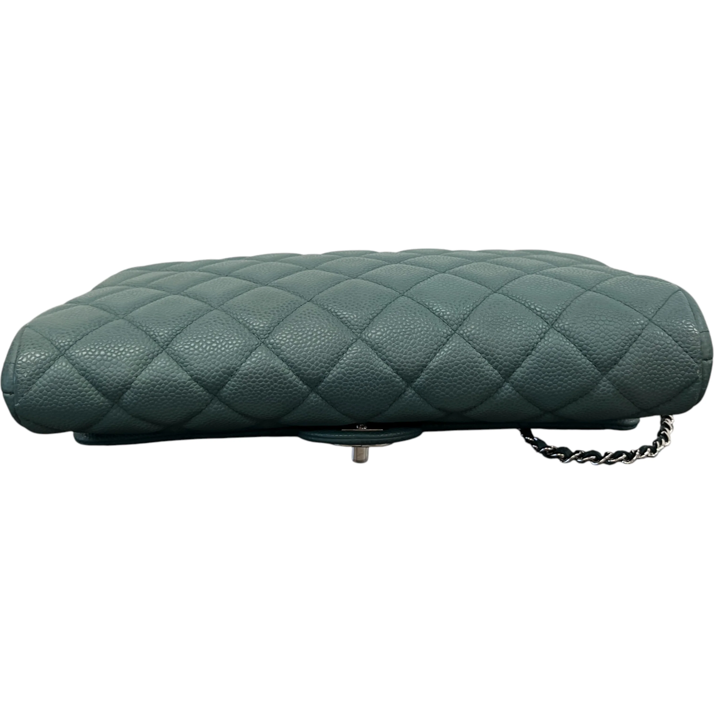 Women's Clutch With Chain Caviar Handbag Green - Image 10