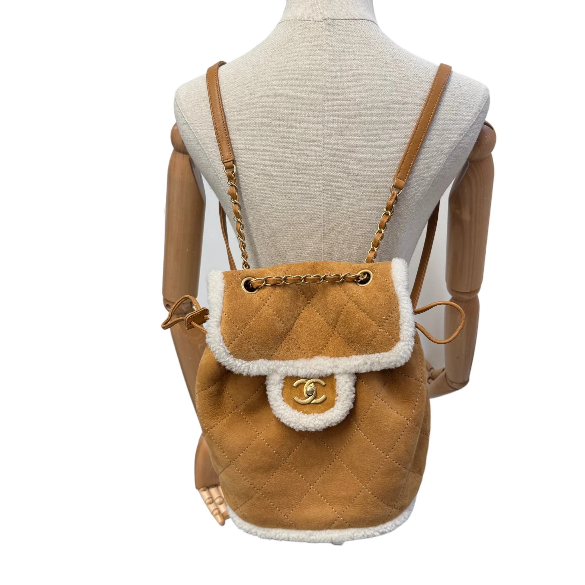 Women's Coco Neige Cozy Backpack Beige - Image 2