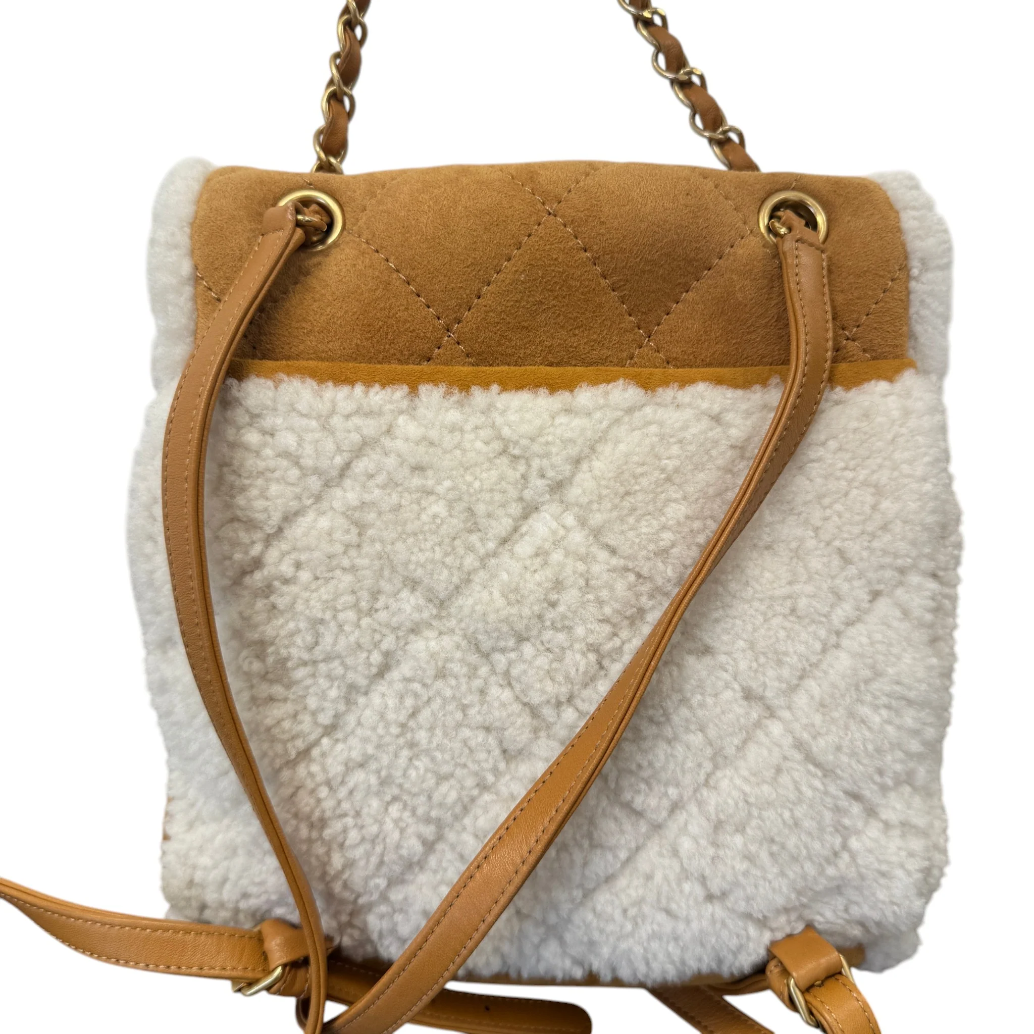 Women's Coco Neige Cozy Backpack Beige - Image 4