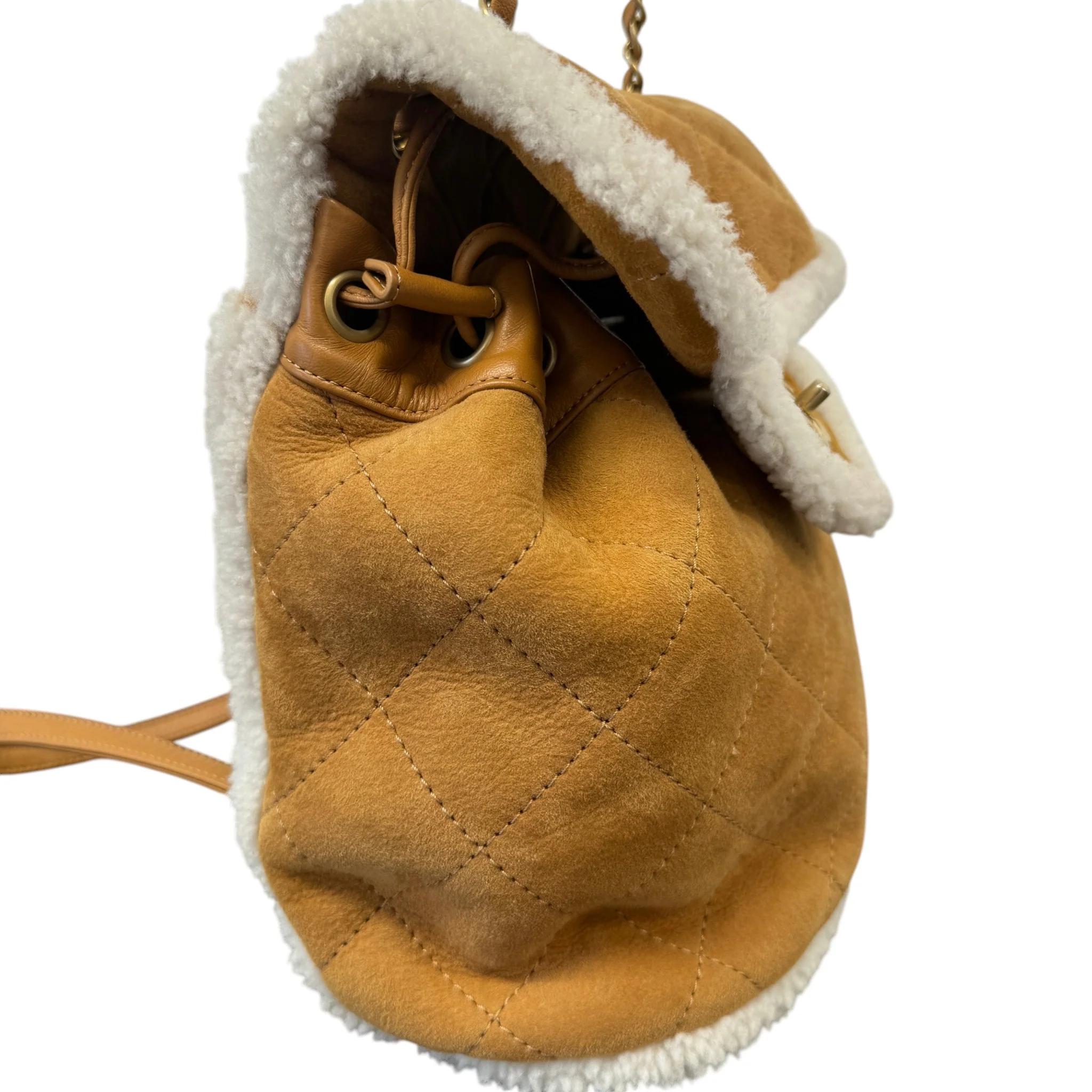 Women's Coco Neige Cozy Backpack Beige - Image 5