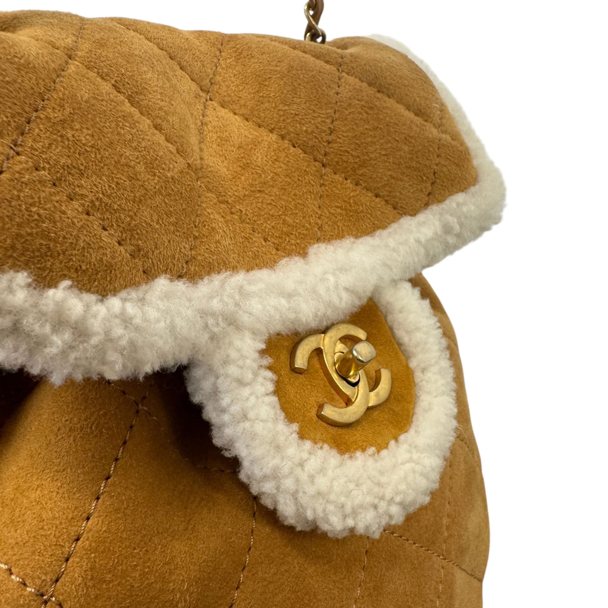Women's Coco Neige Cozy Backpack Beige - Image 6