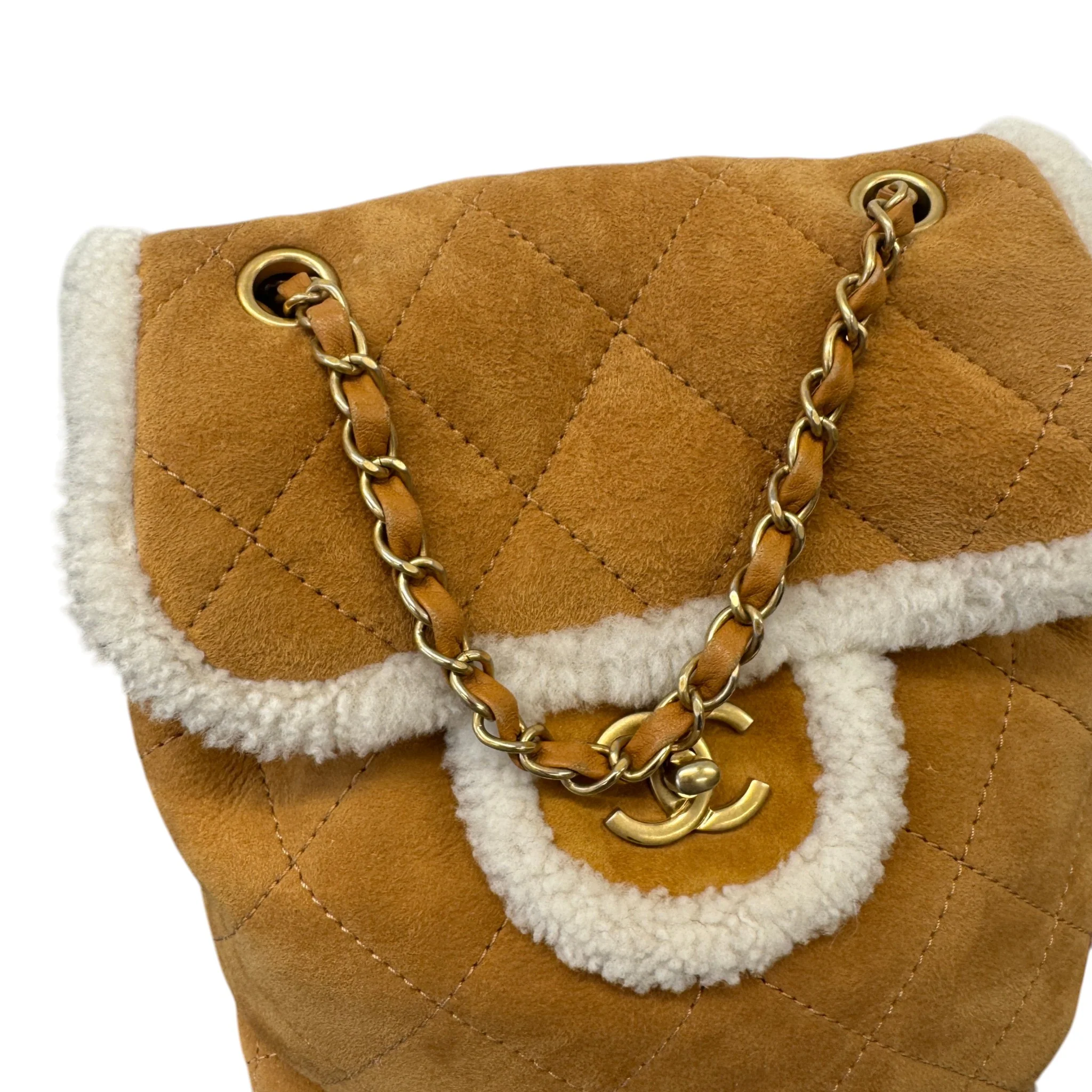 Women's Coco Neige Cozy Backpack Beige - Image 7