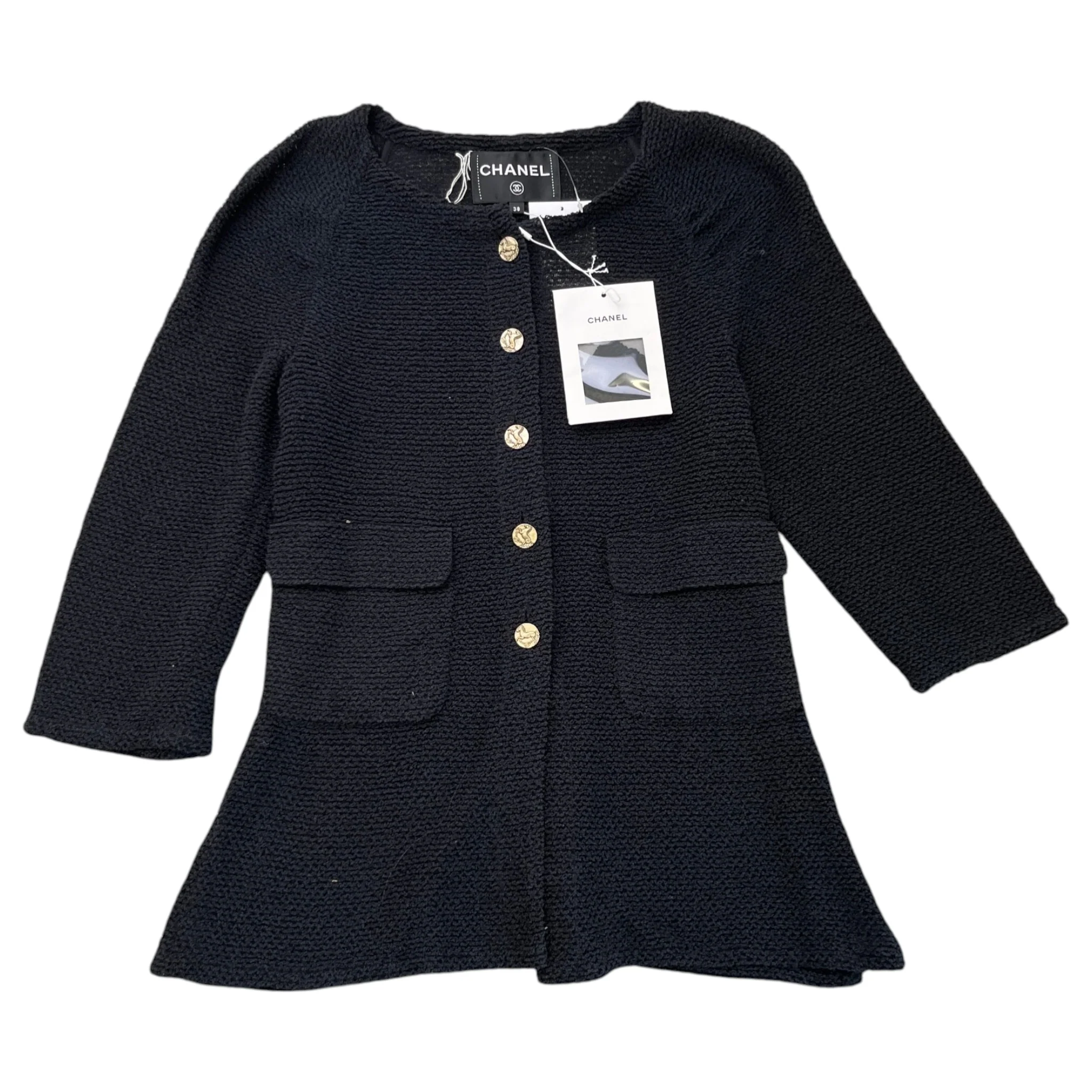 Women's Cruise Collection Tweed Jacket Black Size IT 38 / UK 6
