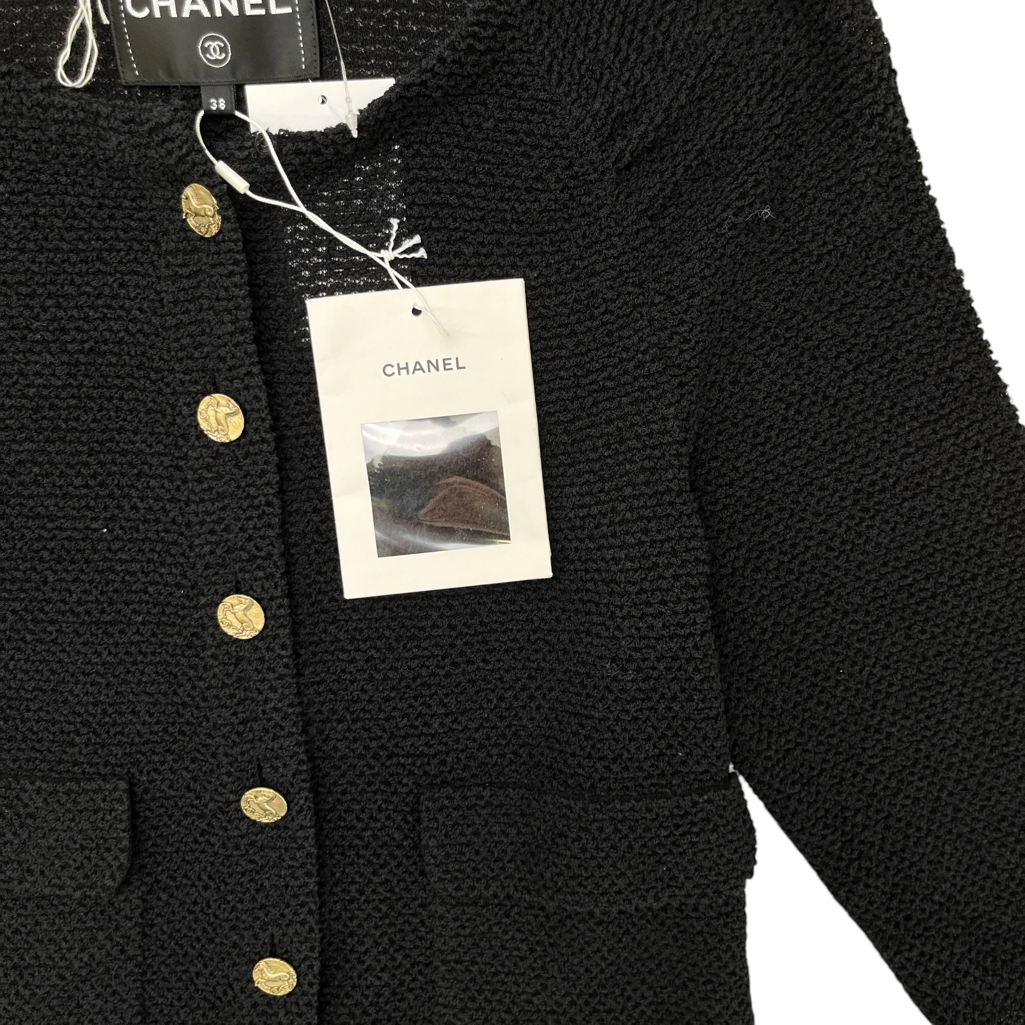 Women's Cruise Collection Tweed Jacket Black Size IT 38 / UK 6 - Image 6