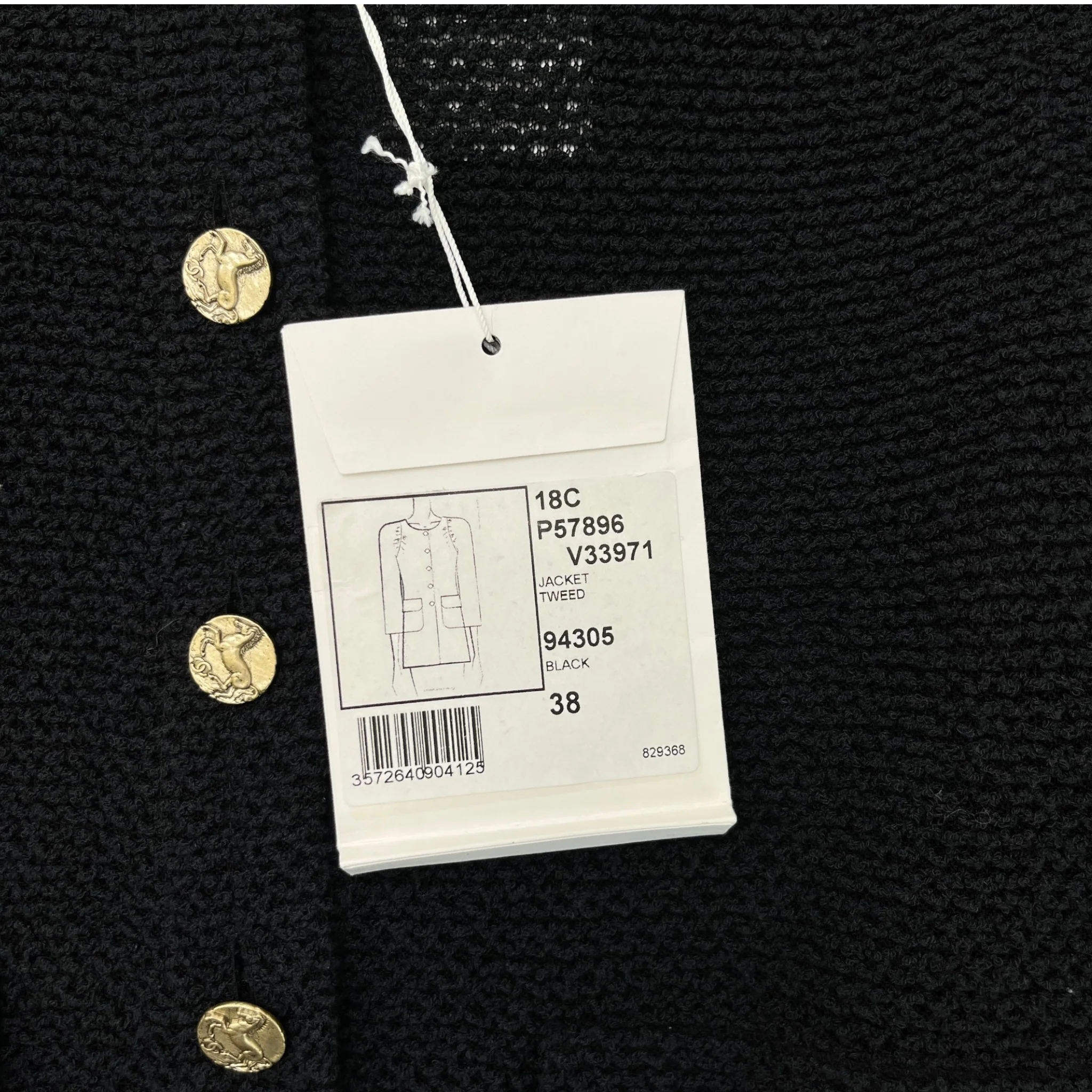 Women's Cruise Collection Tweed Jacket Black Size IT 38 / UK 6 - Image 7