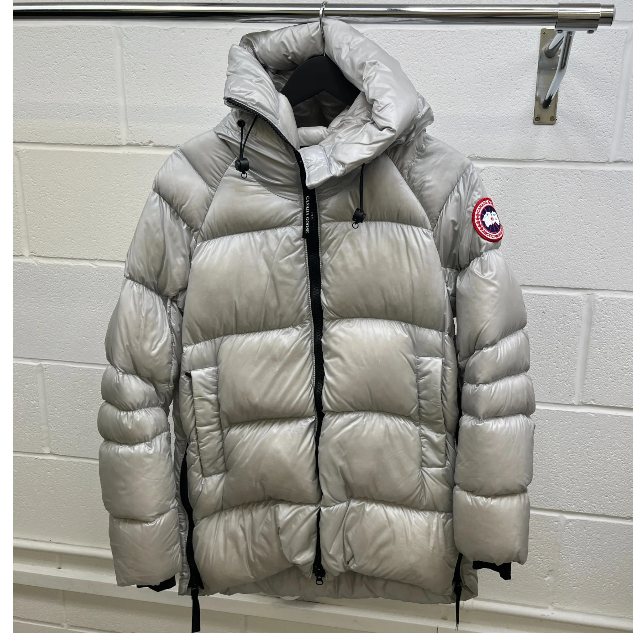 Women's Cypress Down Jacket Silver Size XS - Image 8
