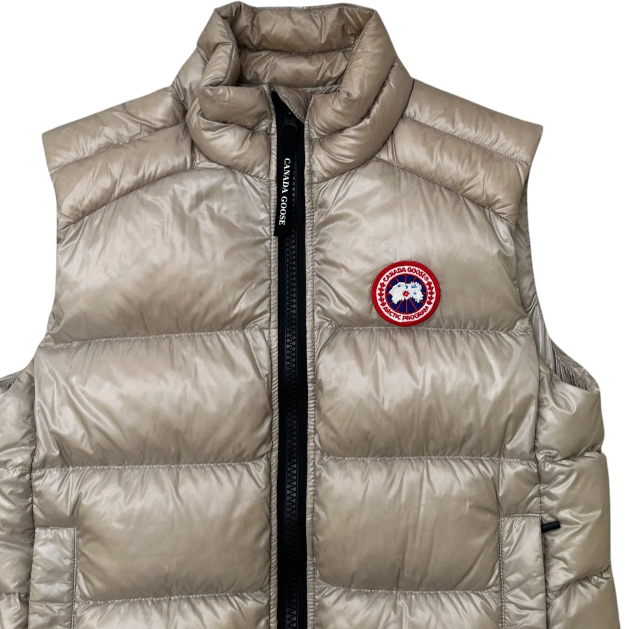 Women's Cypress Quilted Gilet Beige Size S - Image 5