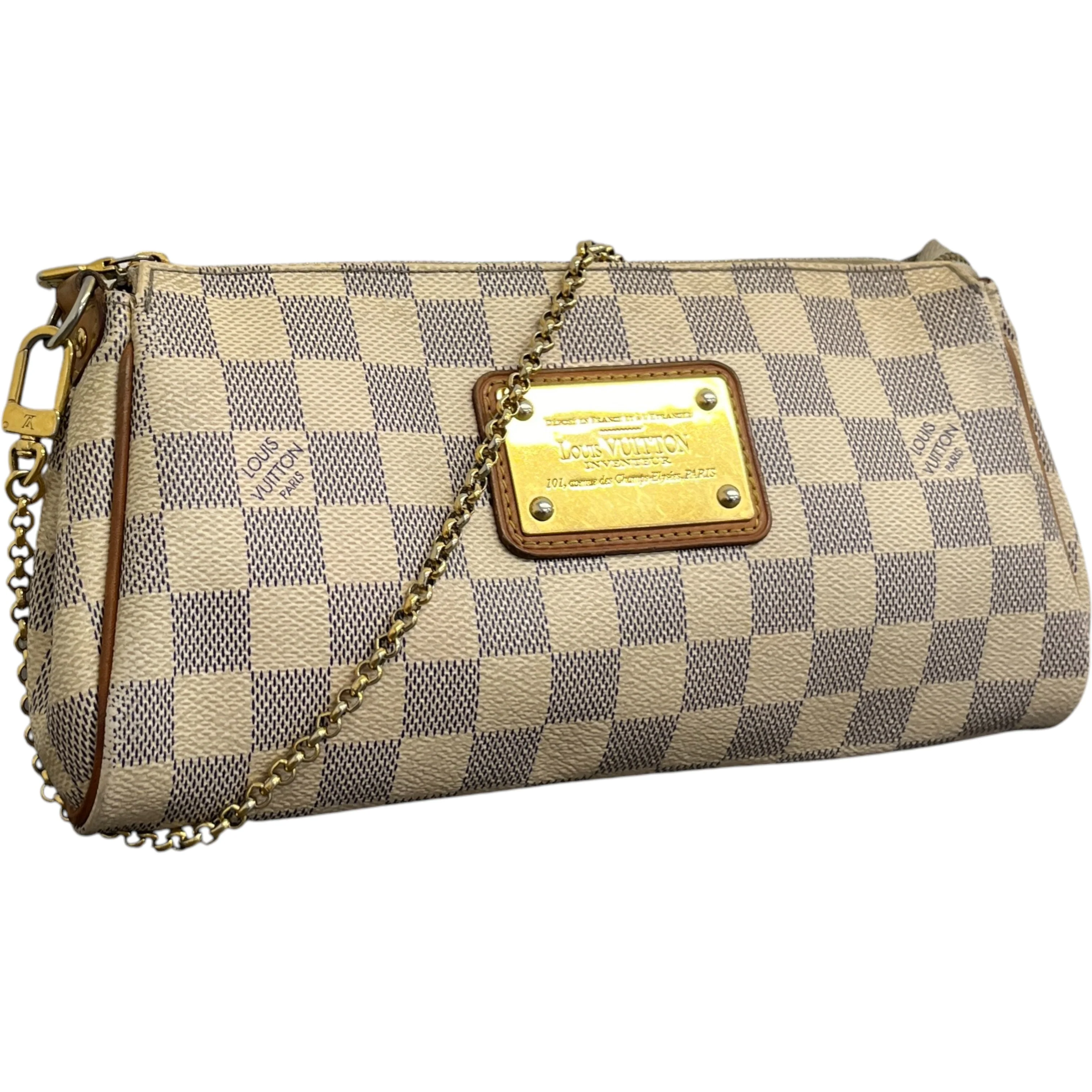 Women's Damier Azur Eva Bag Cream - Image 4