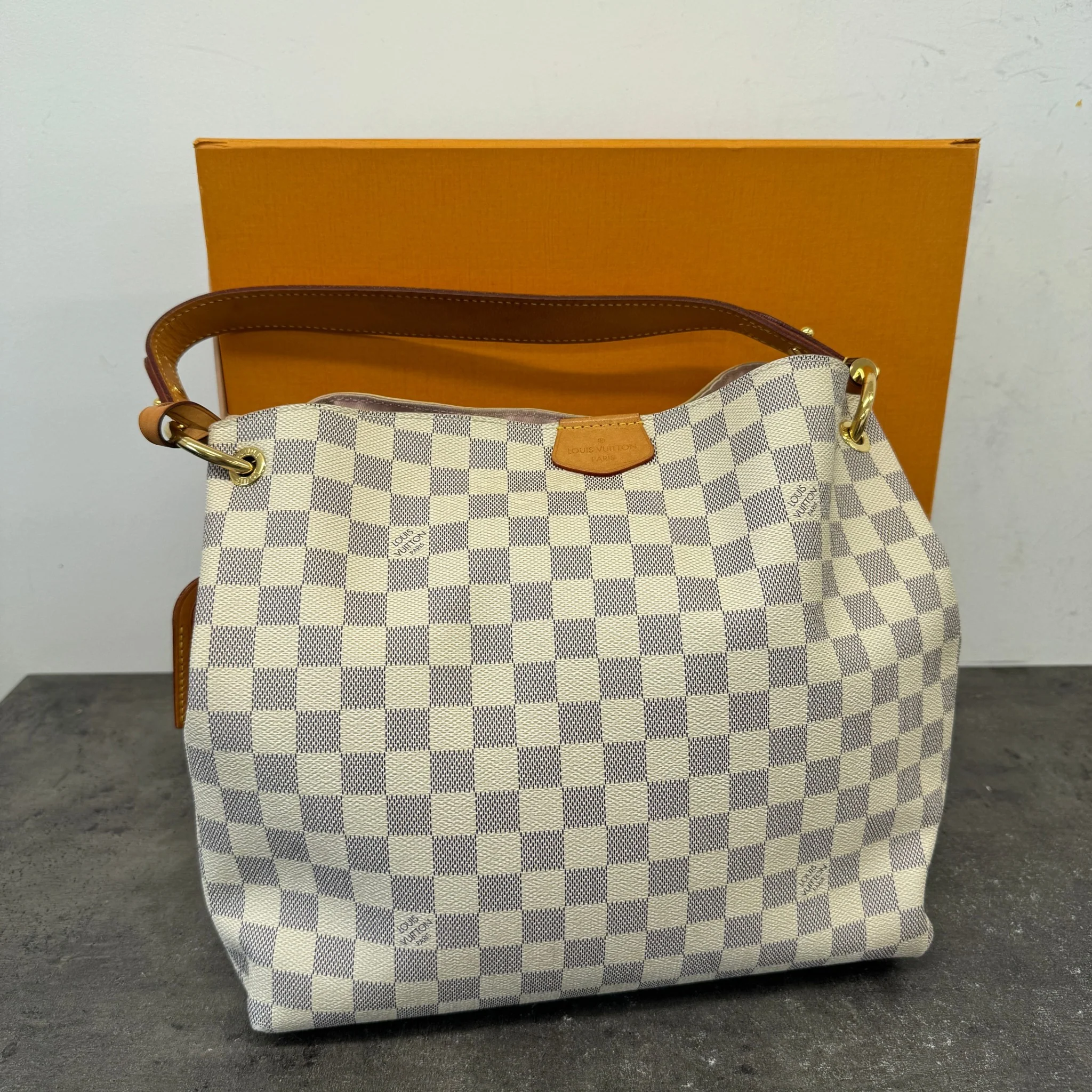 Women's Damier Azur Graceful Pm Handbag White - Image 10